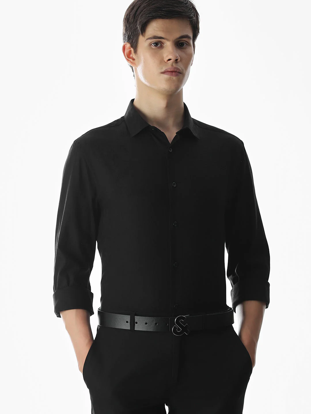 Dobby Cotton Slim Fit Shirt