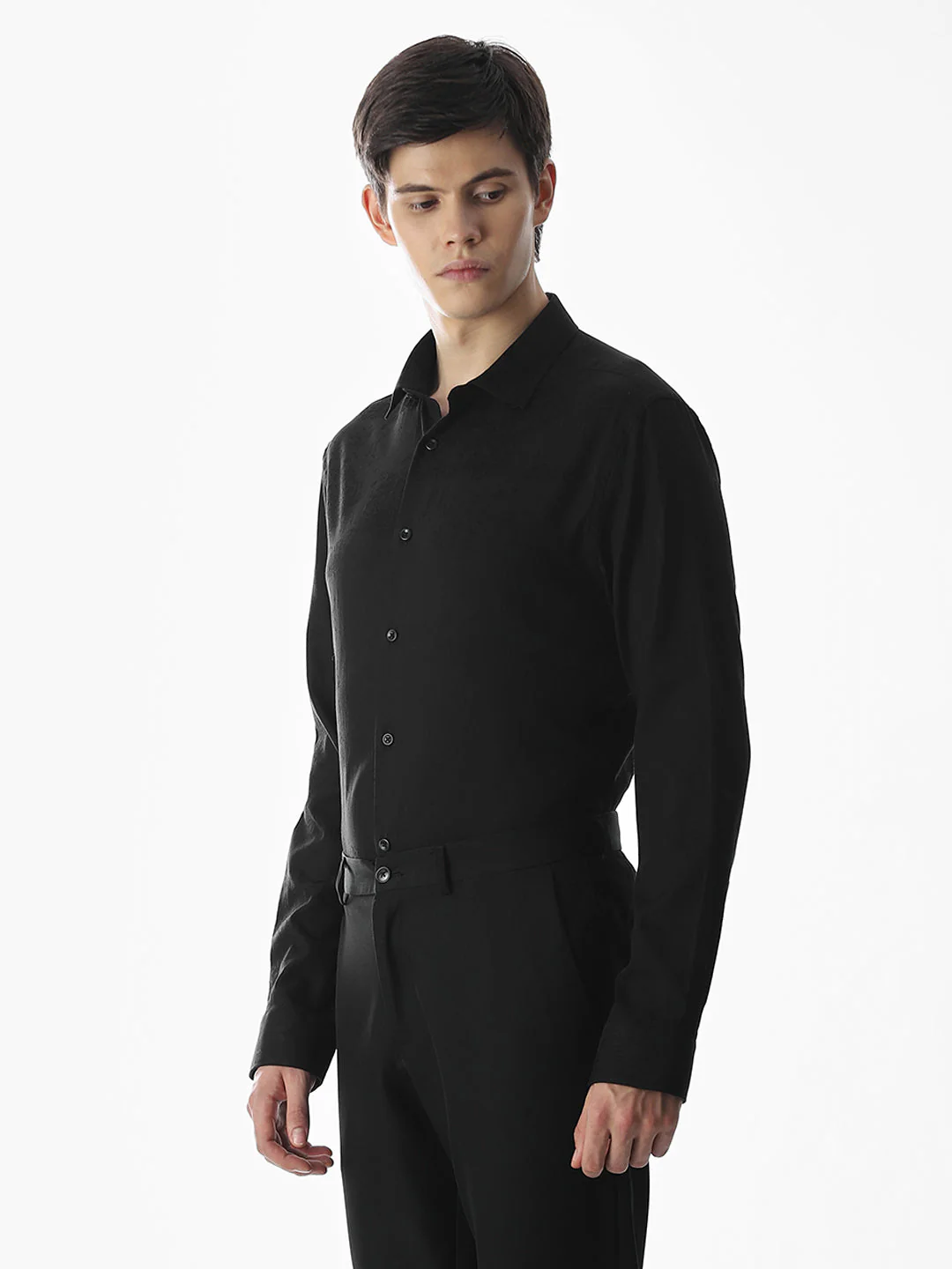 Dobby Cotton Slim Fit Shirt - Image 3