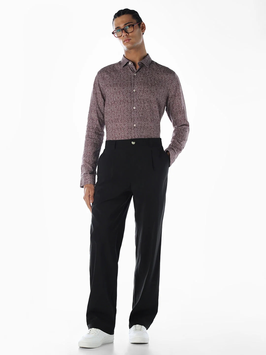 Floral Slim Fit Cotton Shirt - Image 6