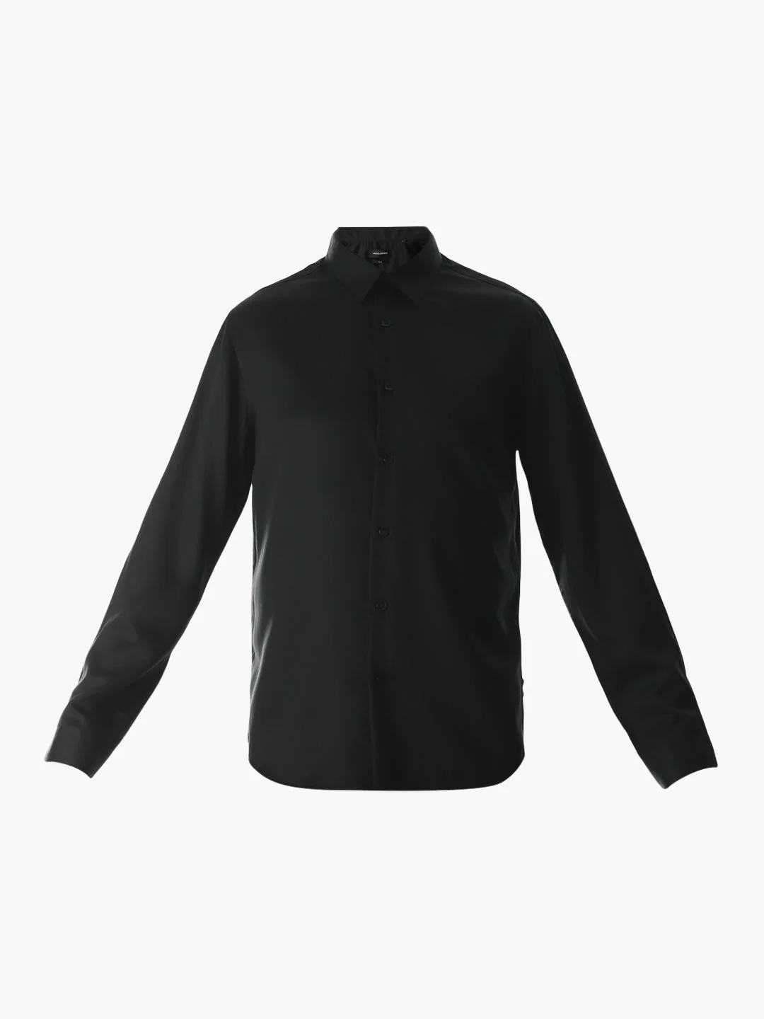 Black Tencel Slim Fit Formal Shirt - Image 7