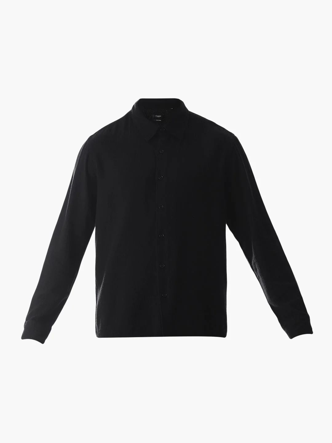 Black Jacquard Oversized Shirt - Image 7