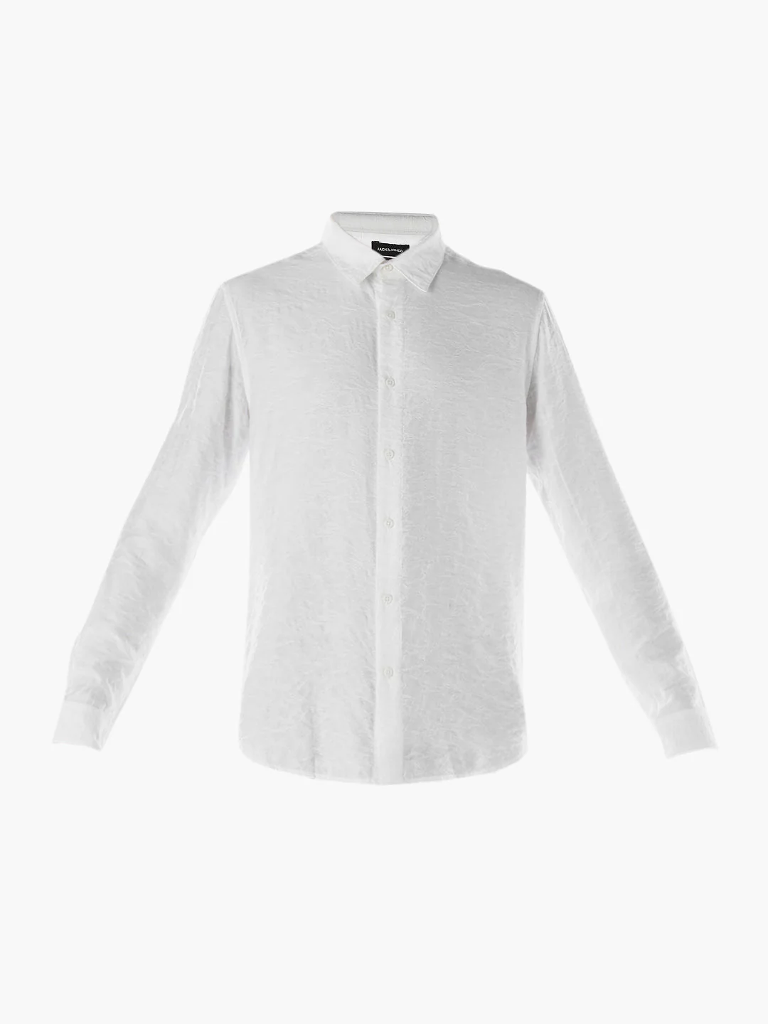 White Dobby Viscose Blend Shirt - Image 7