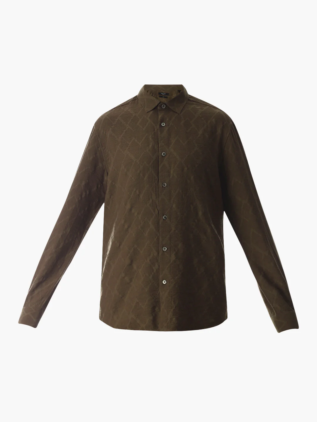 Green Dobby Full Sleeves Shirt - Image 7