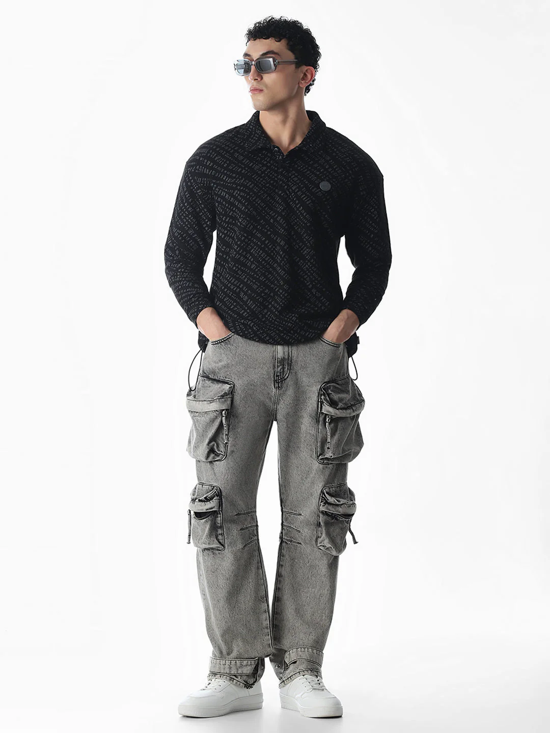 Printed Oversized Cotton Polo - Image 7