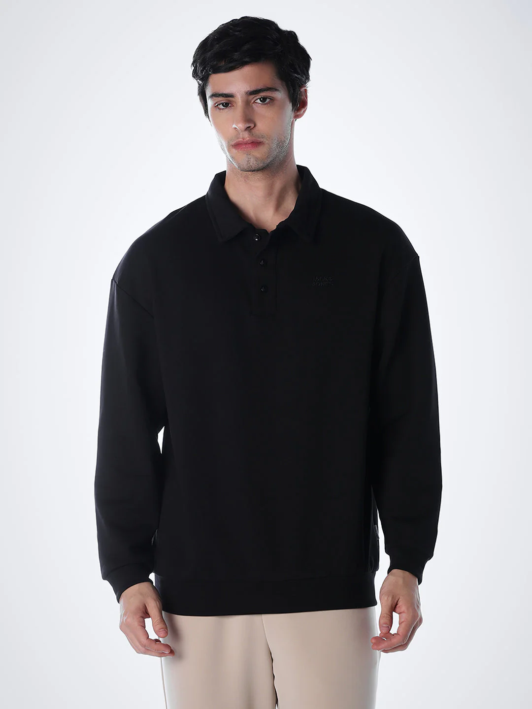 Cotton Oversized Sweat Polo - Image 2