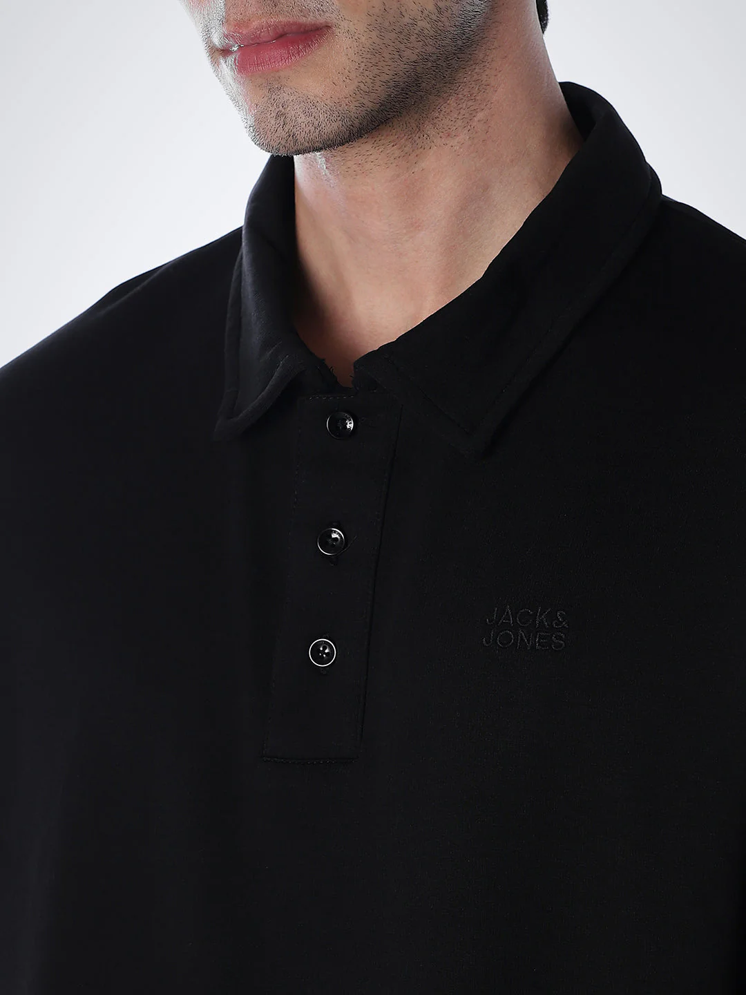 Cotton Oversized Sweat Polo - Image 5