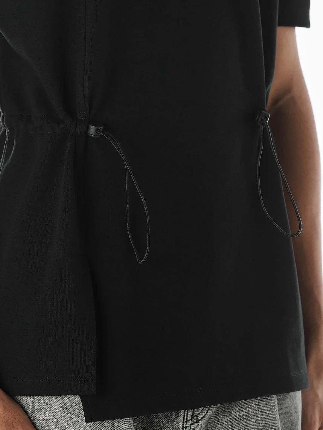 Zip-Up Cinched Cotton Polo - Image 6