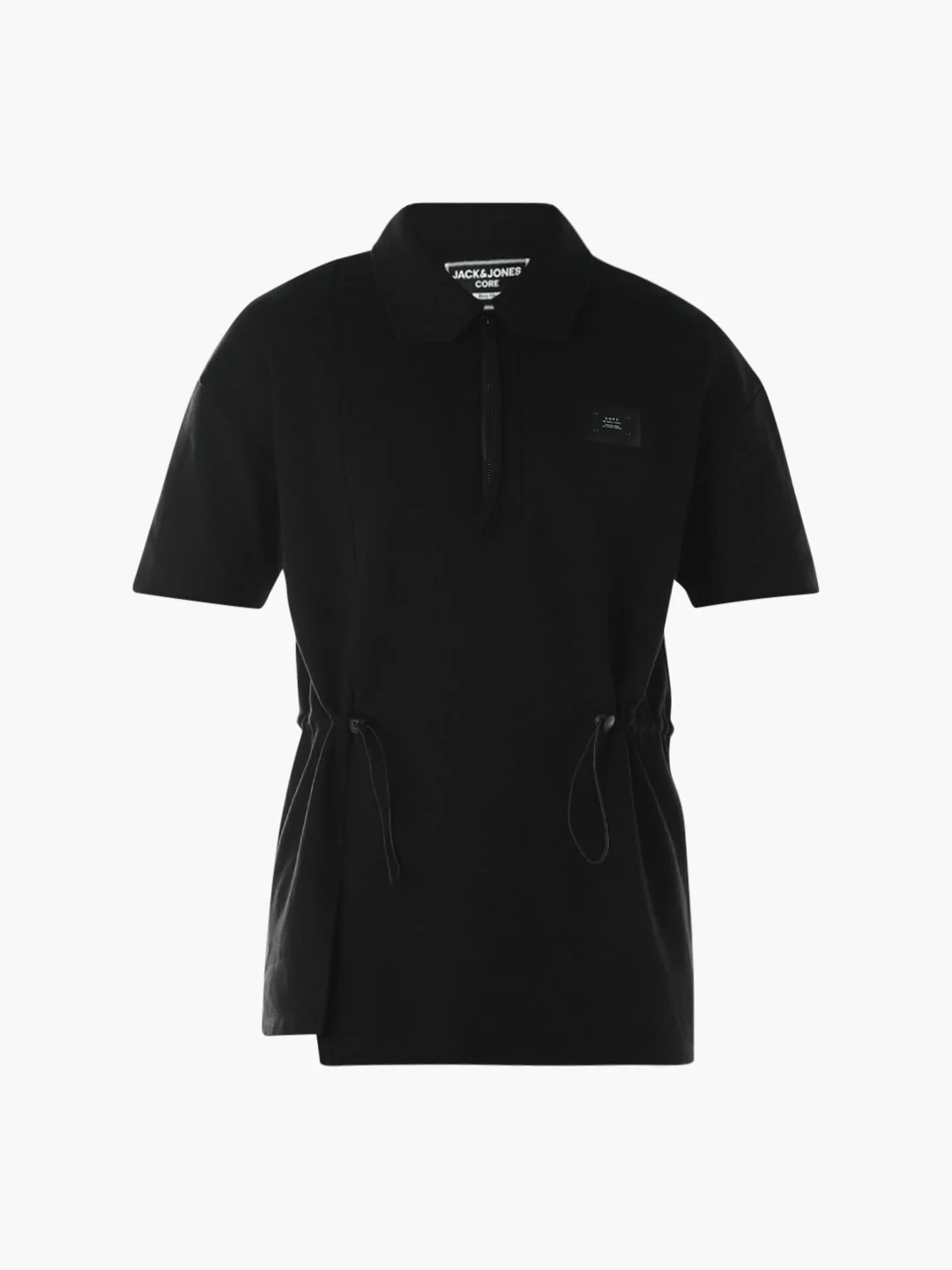 Zip-Up Cinched Cotton Polo - Image 8