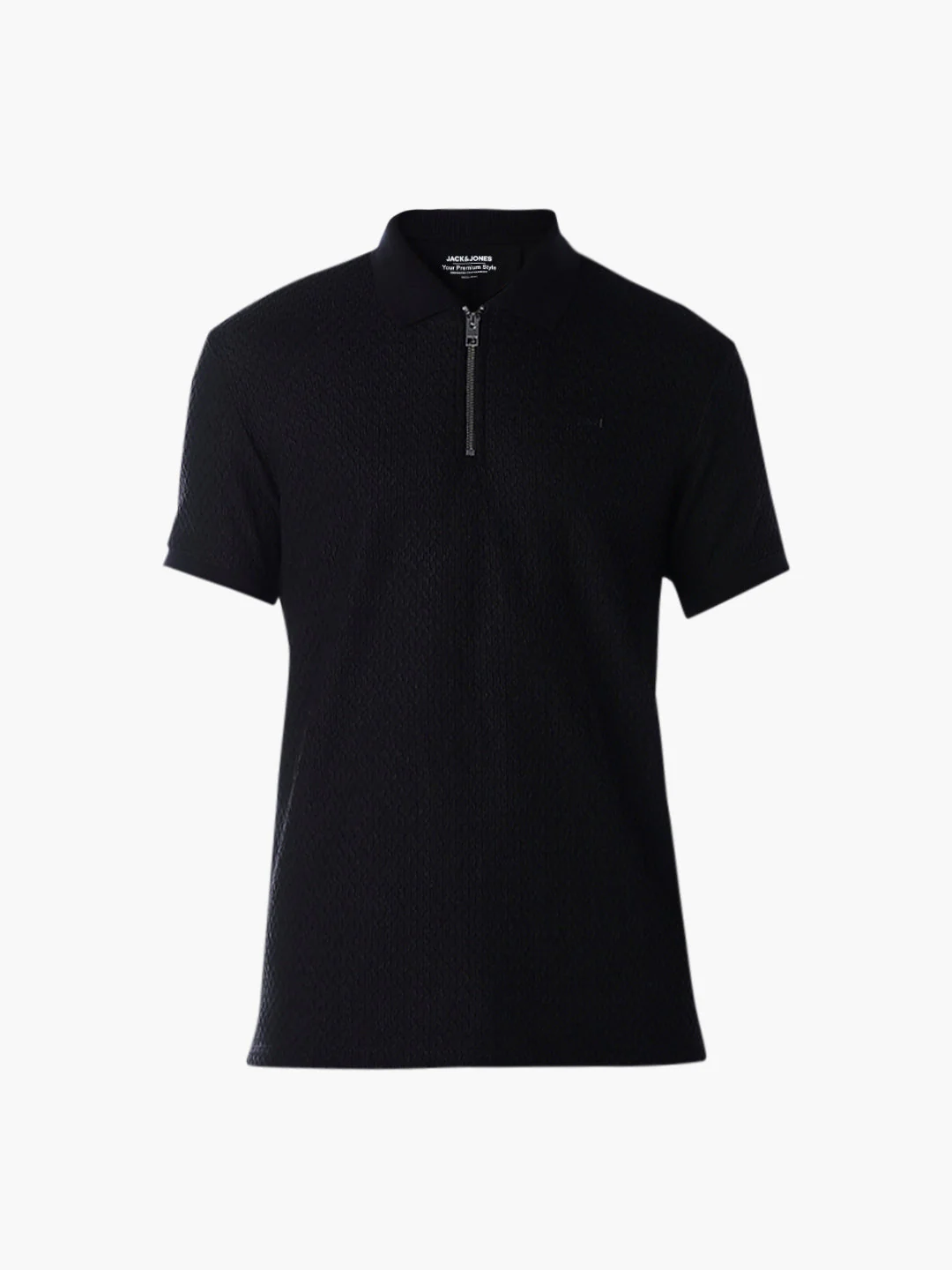 Zip-Detail Regular Fit Polo - Image 7