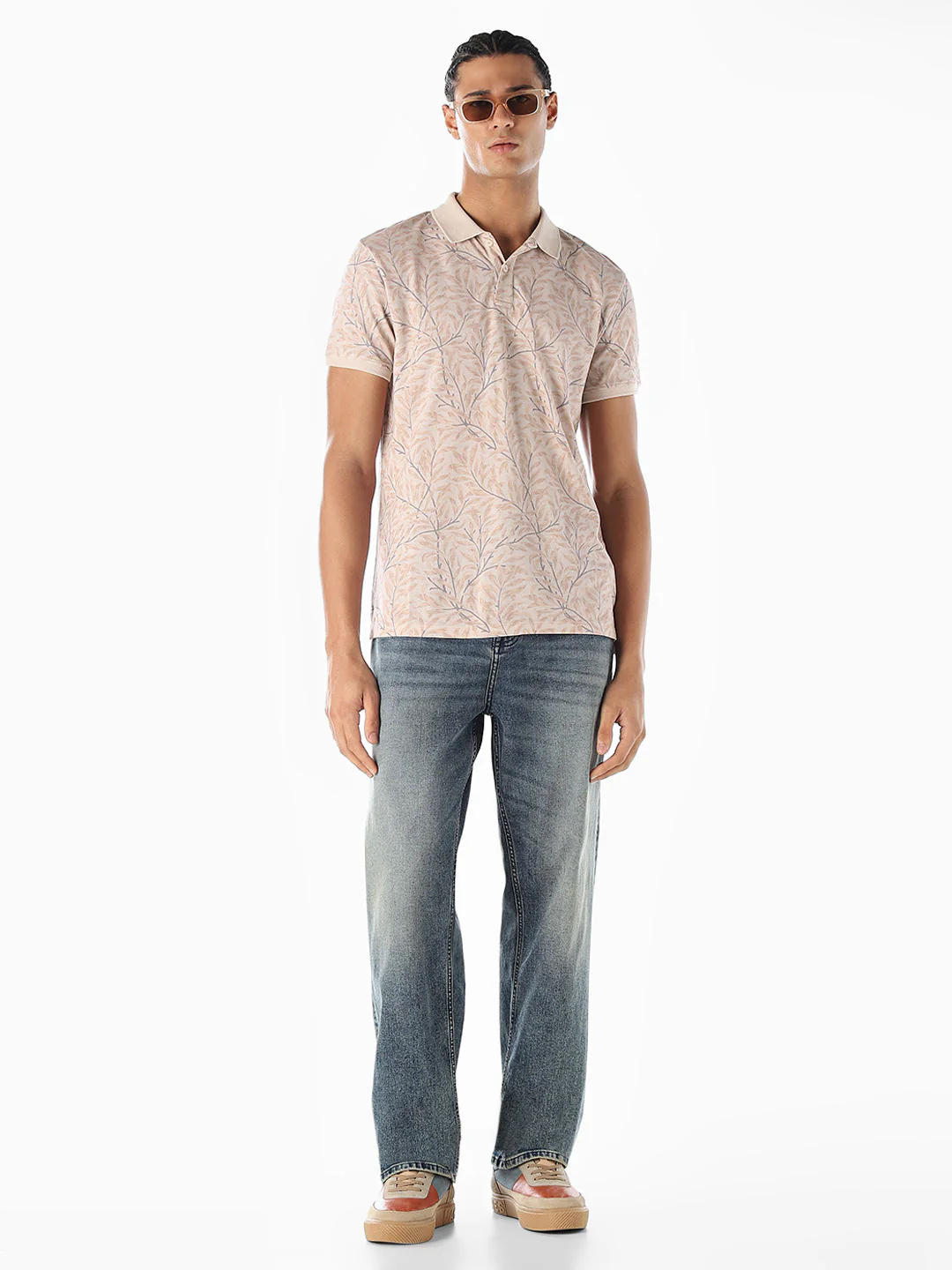 Printed Regular Fit Polo - Image 6