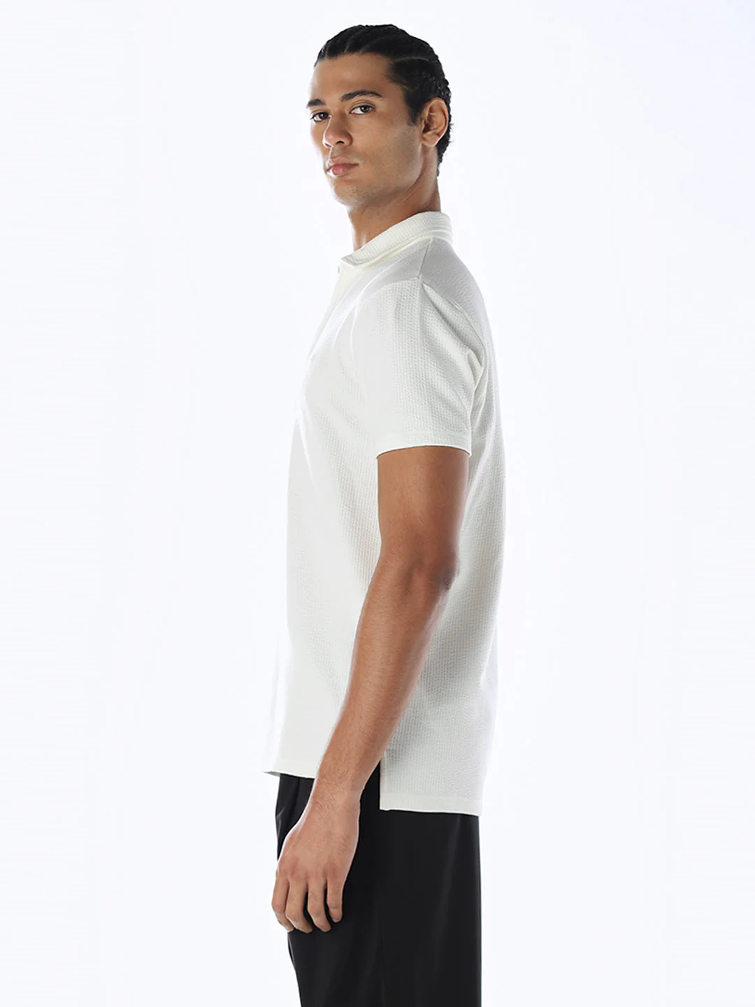 Zip-Up Cotton Polo - Image 3
