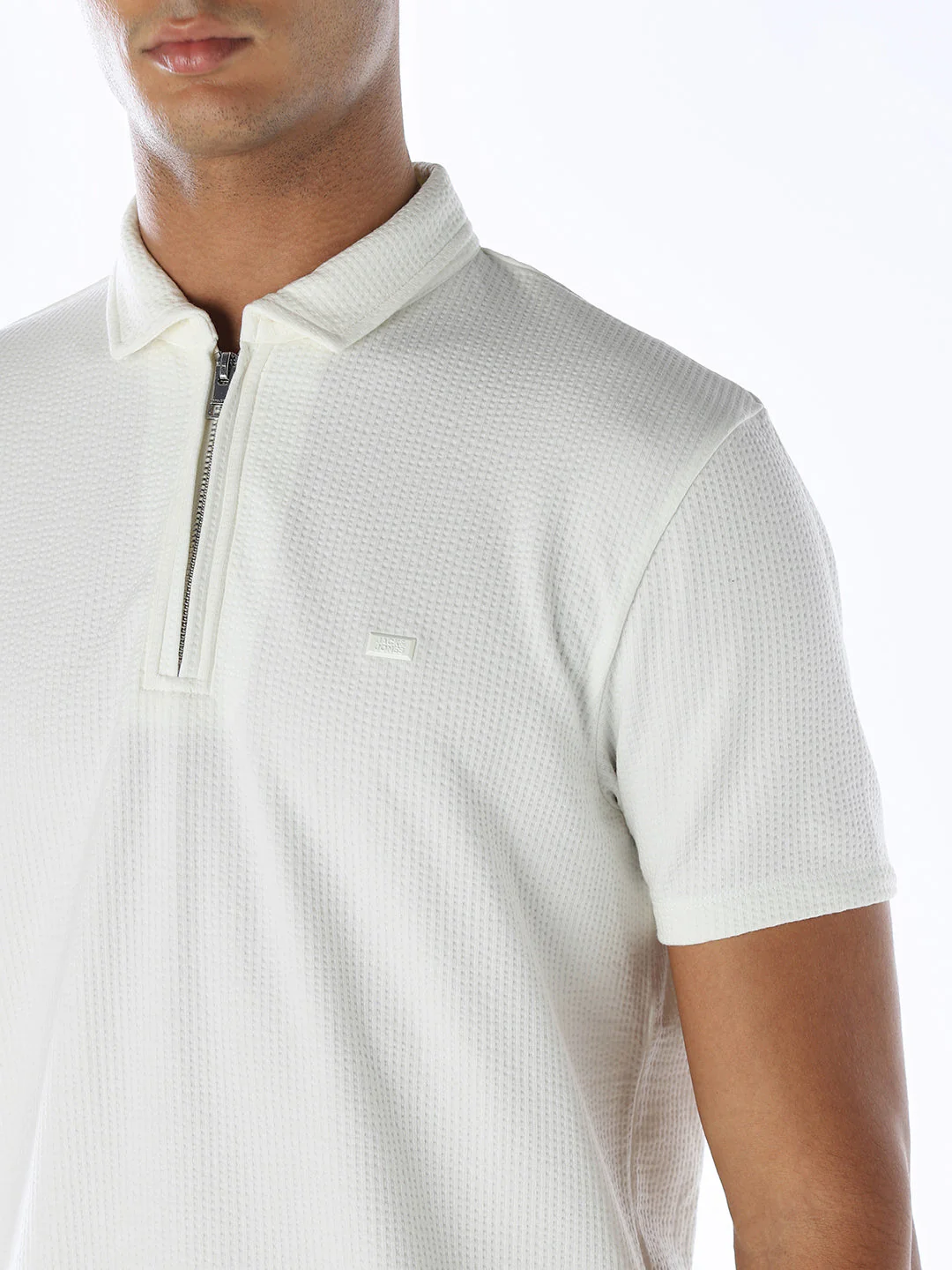 Zip-Up Cotton Polo - Image 5