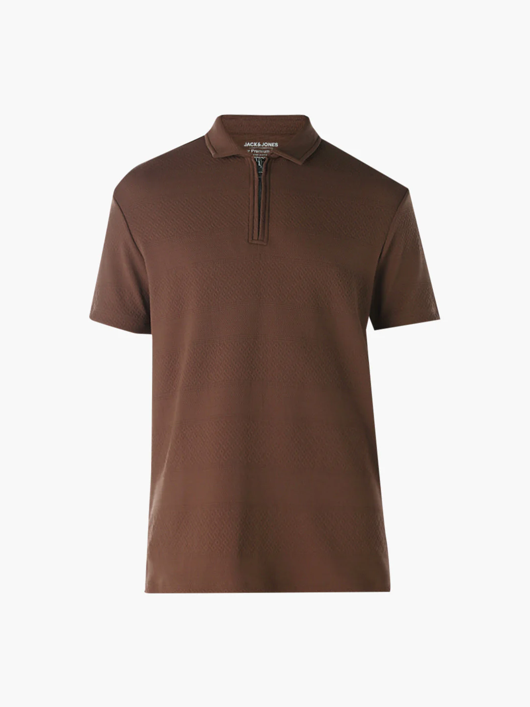 Jacquard Zip-Up Polo - Image 7