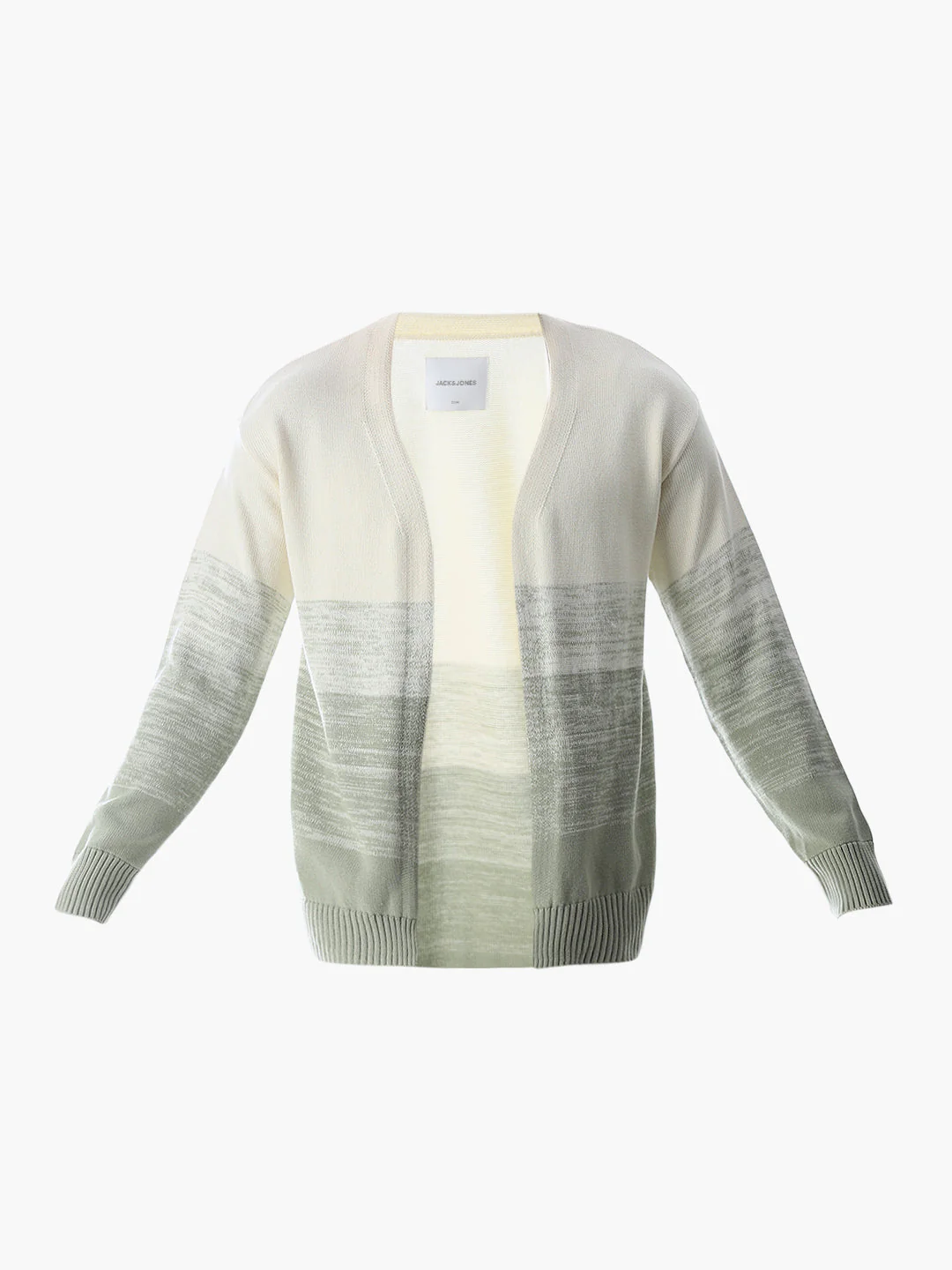 Green Printed Front Open Cardigan - Image 7