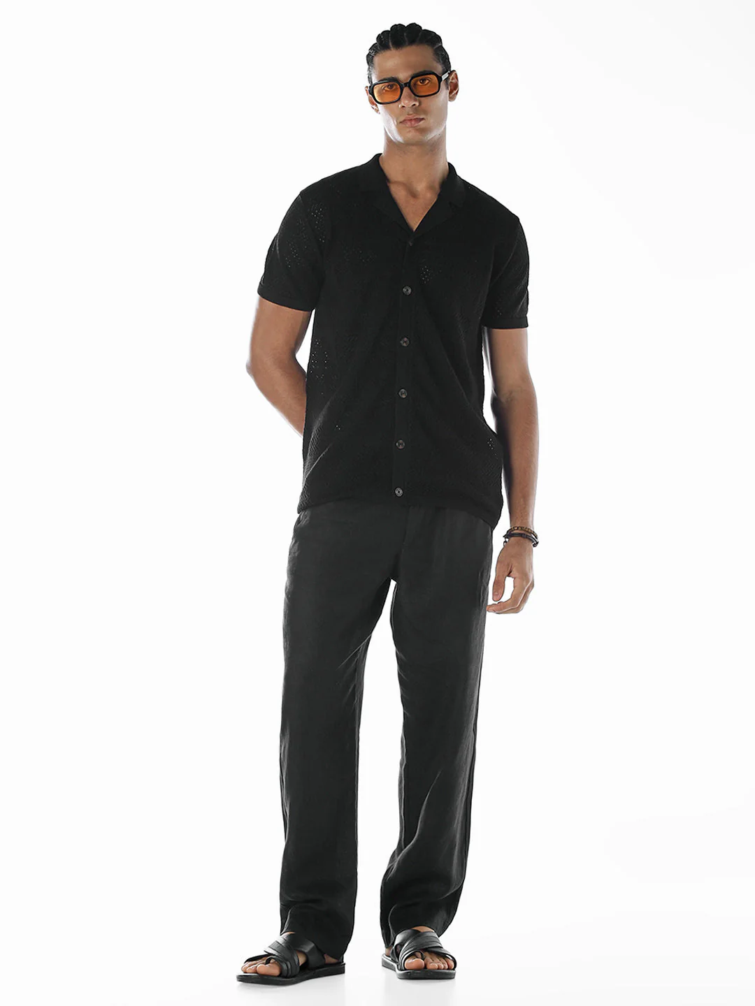 Jacquard Knitted Cotton Shirt - Image 6