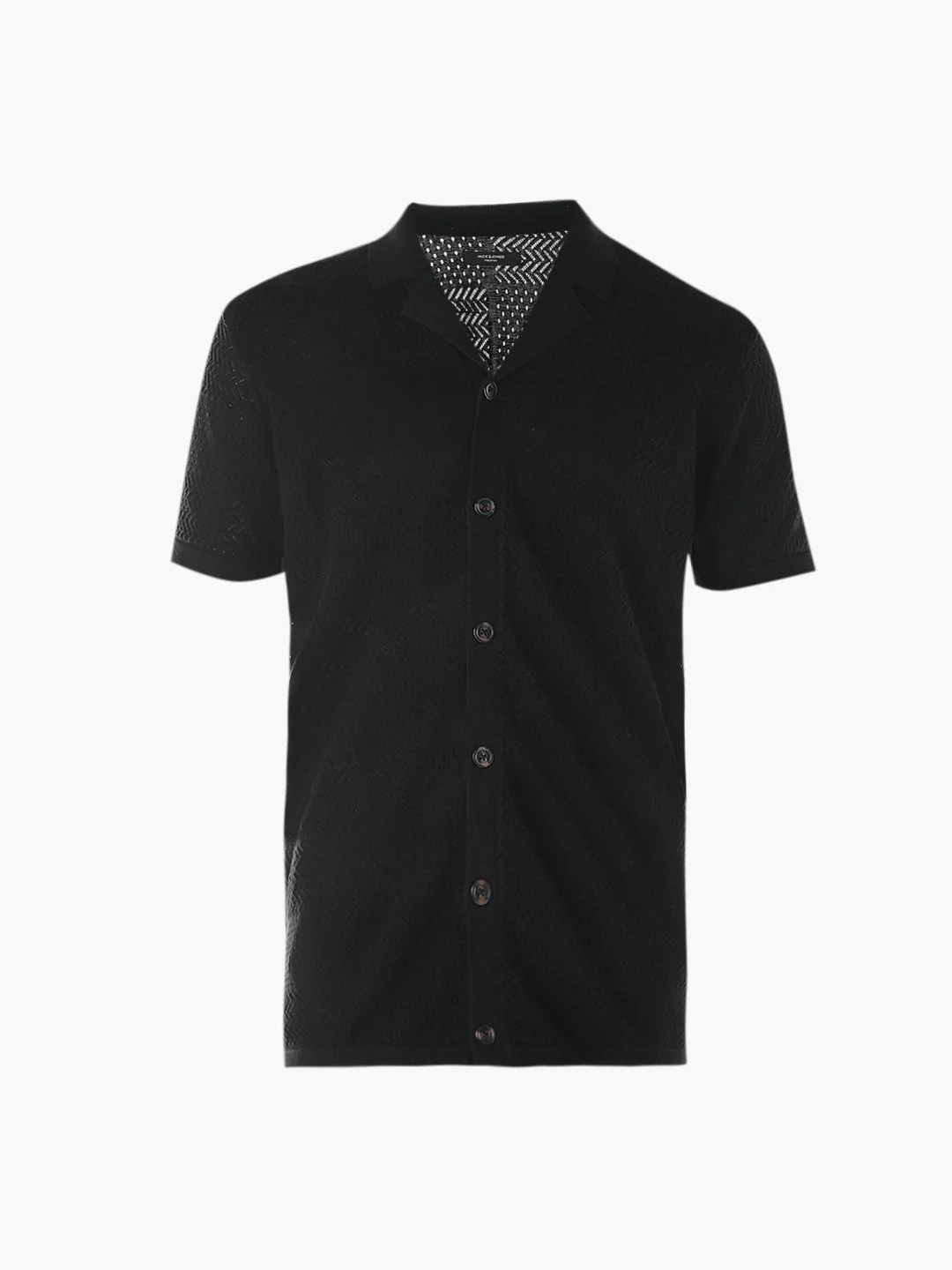 Jacquard Knitted Cotton Shirt - Image 7