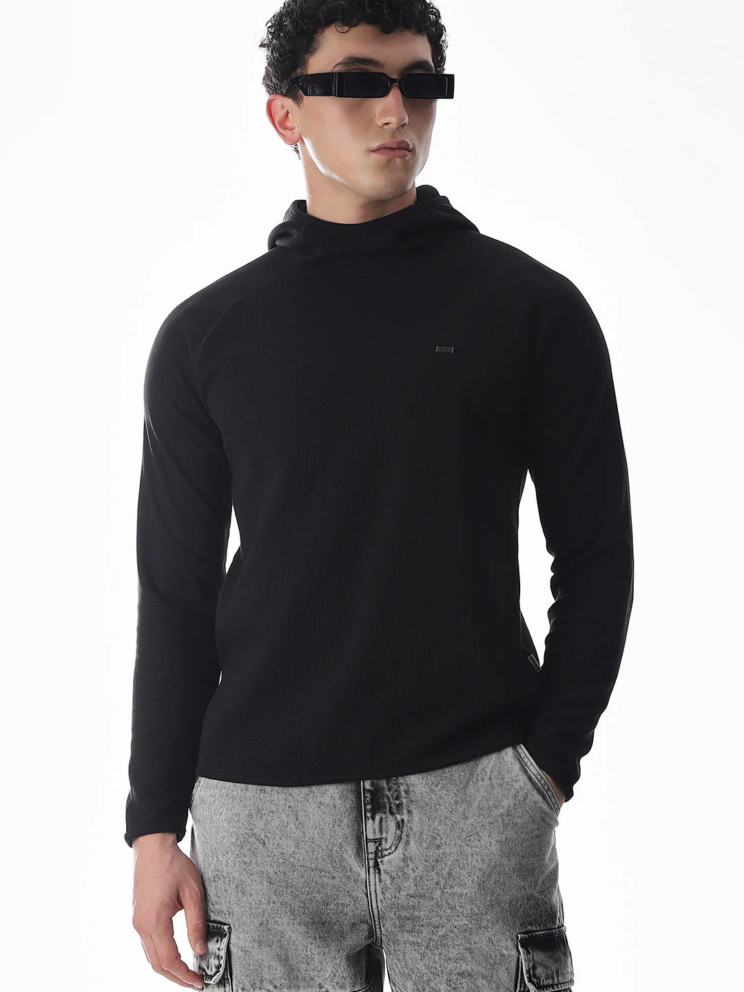 Black Hooded Sweatshirt