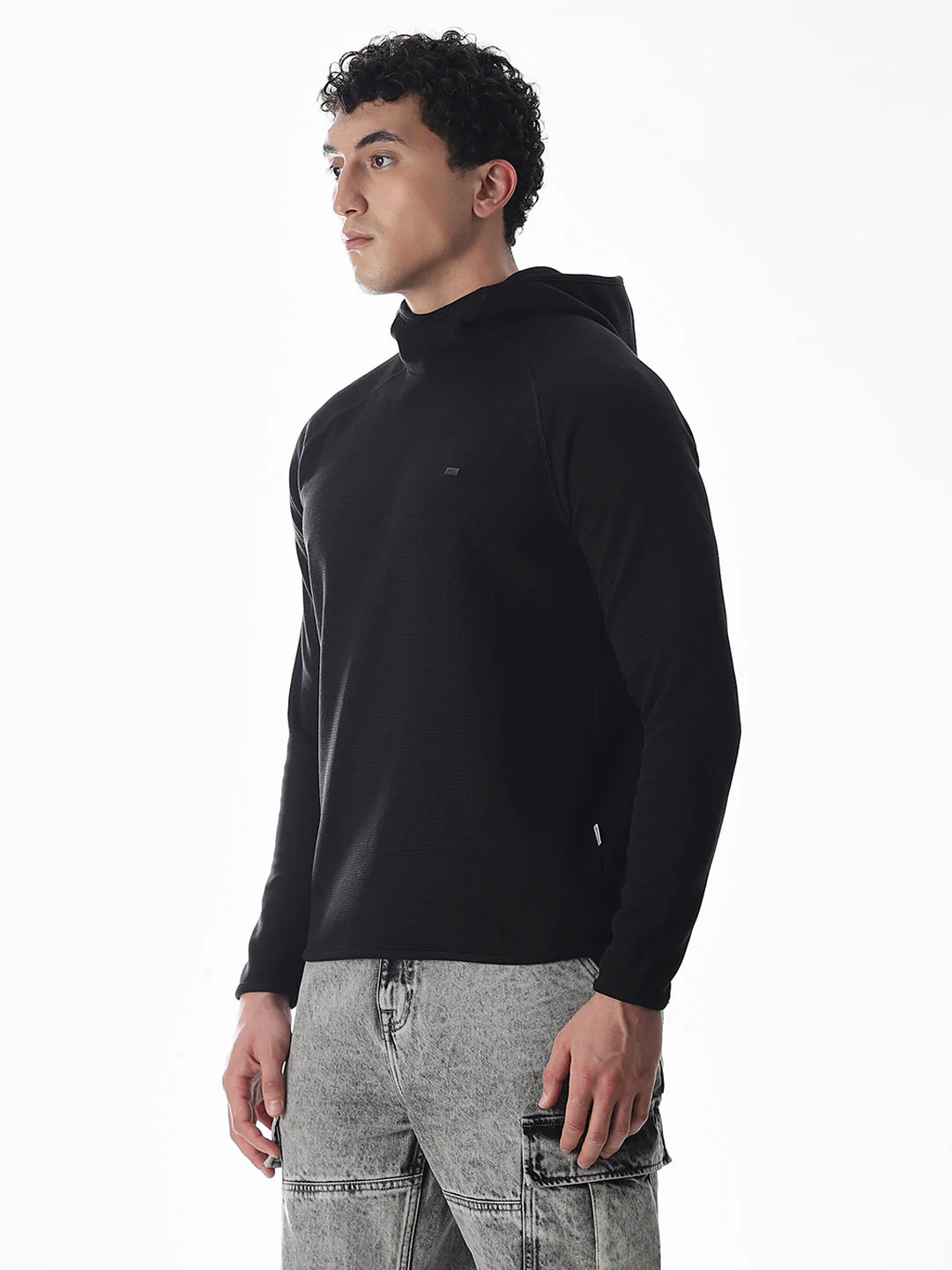 Black Hooded Sweatshirt - Image 3