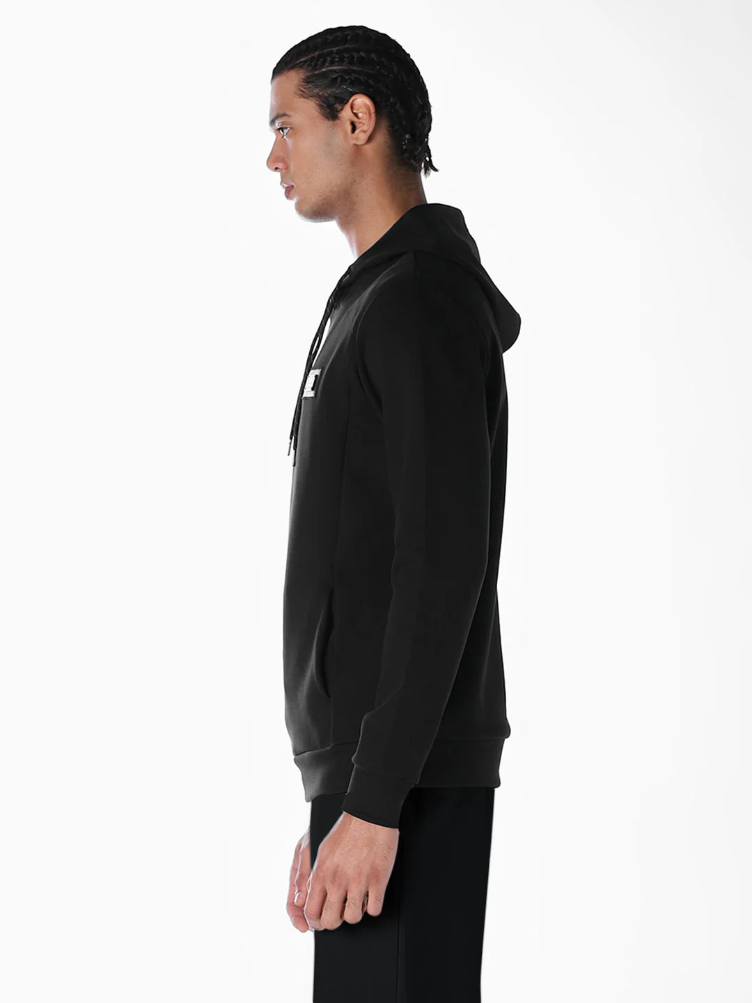 Black Regular Fit Hoodie - Image 3