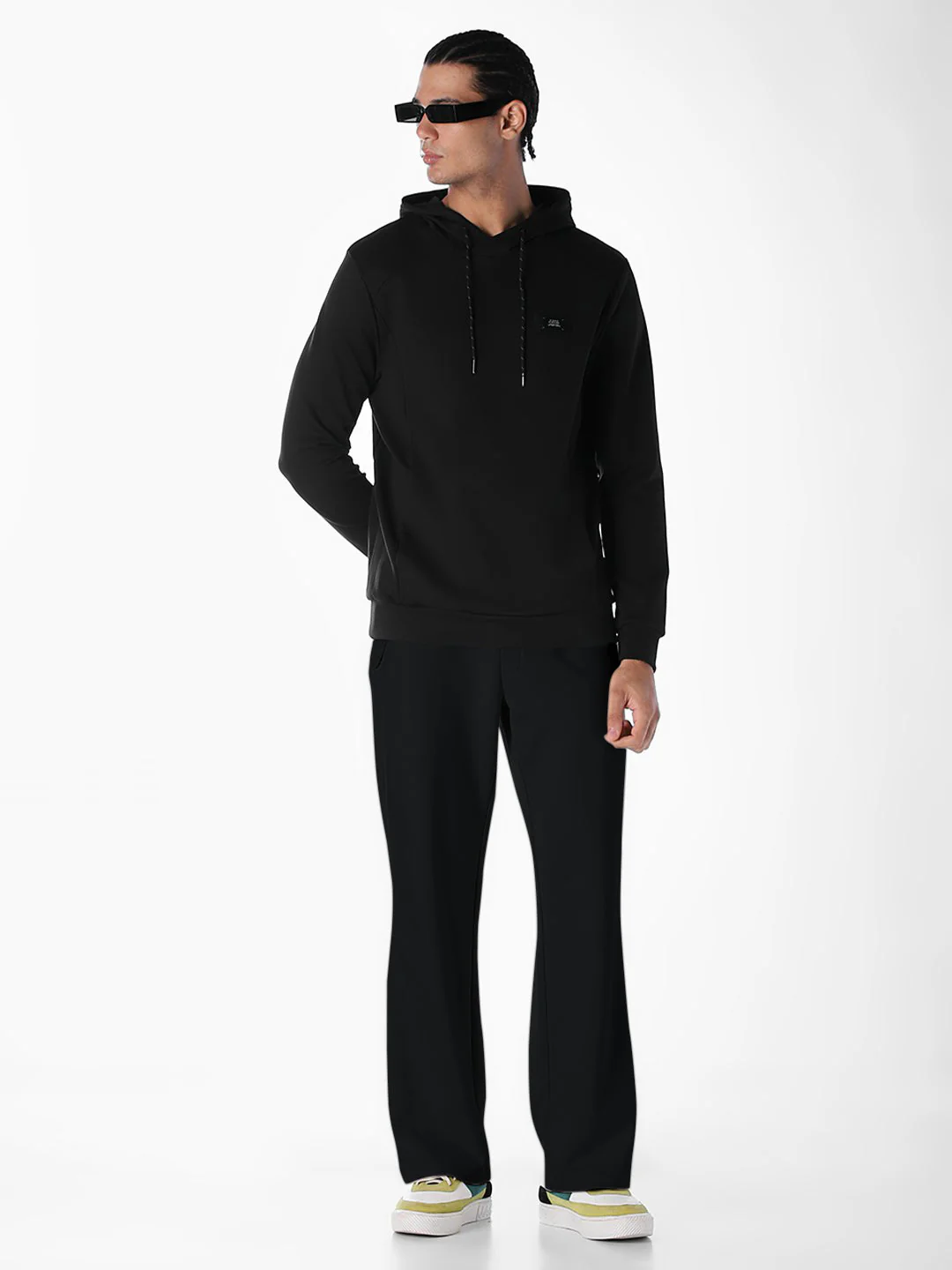 Black Regular Fit Hoodie - Image 6
