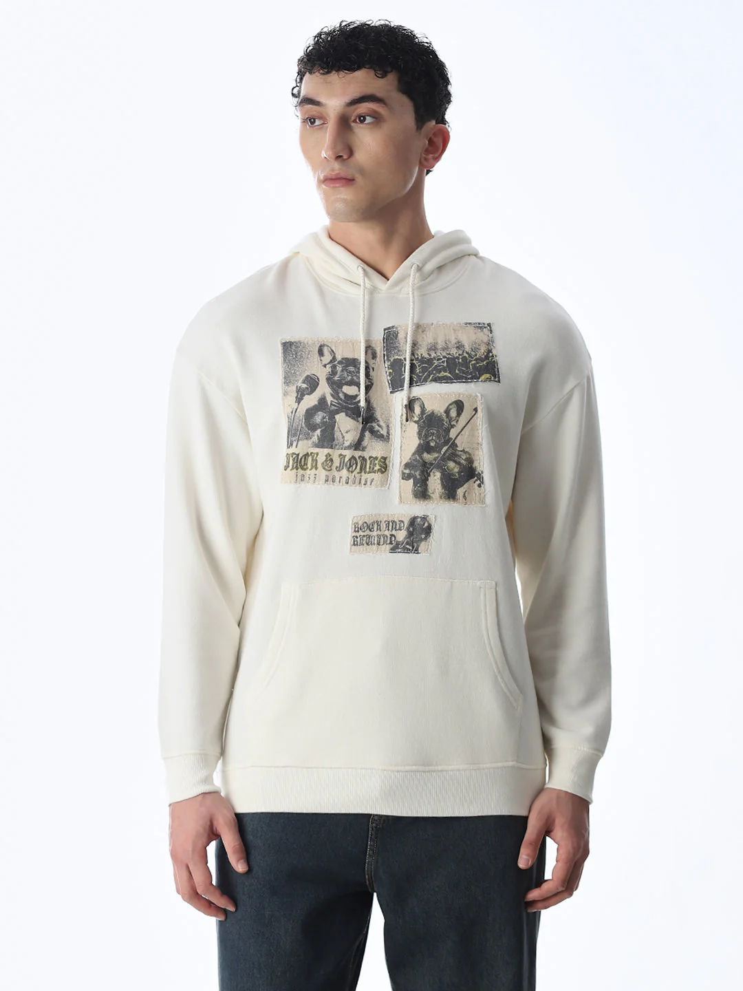Printed Hooded Oversized Sweatshirt - Image 2