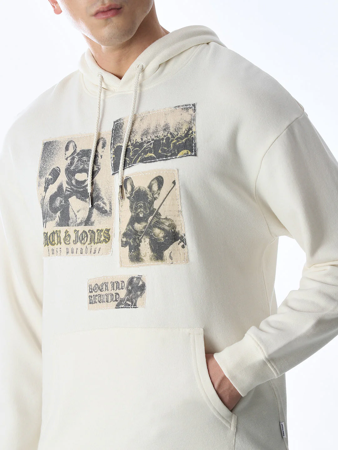 Printed Hooded Oversized Sweatshirt - Image 5