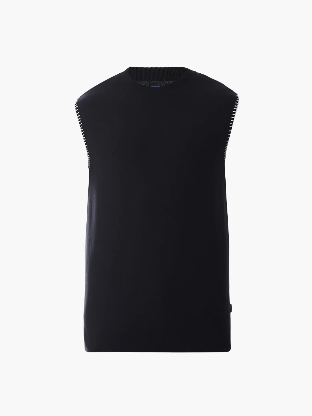 Black Knitted Cotton Tank - Image 7