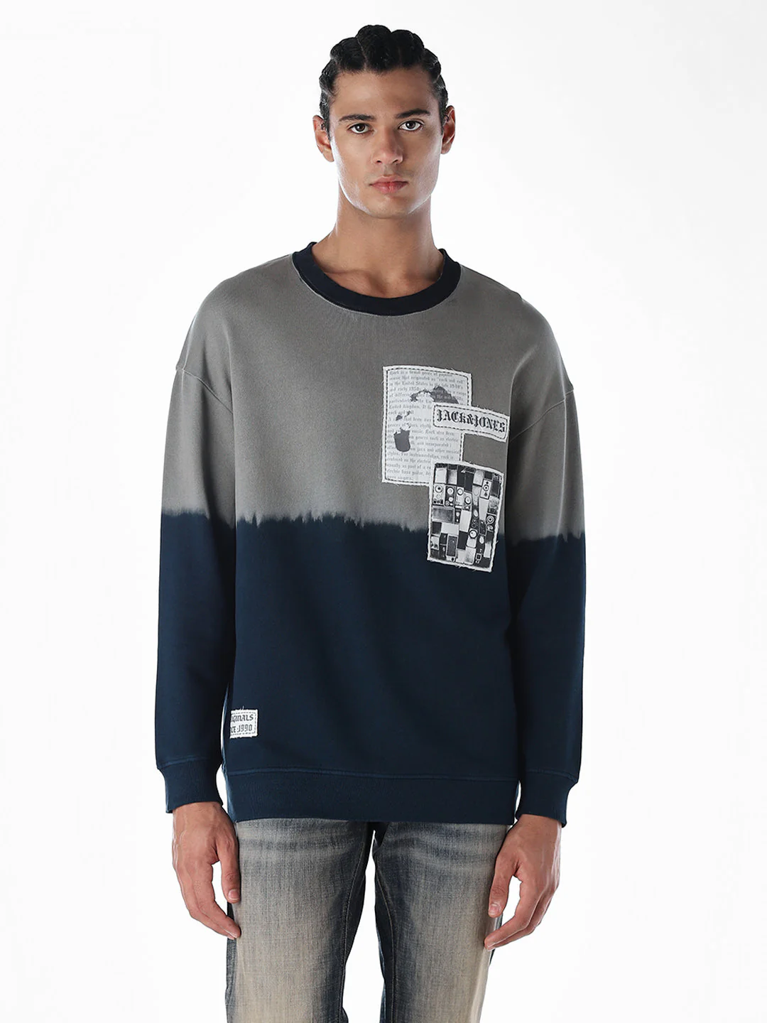 Printed Colourblocked Sweatshirt - Image 2