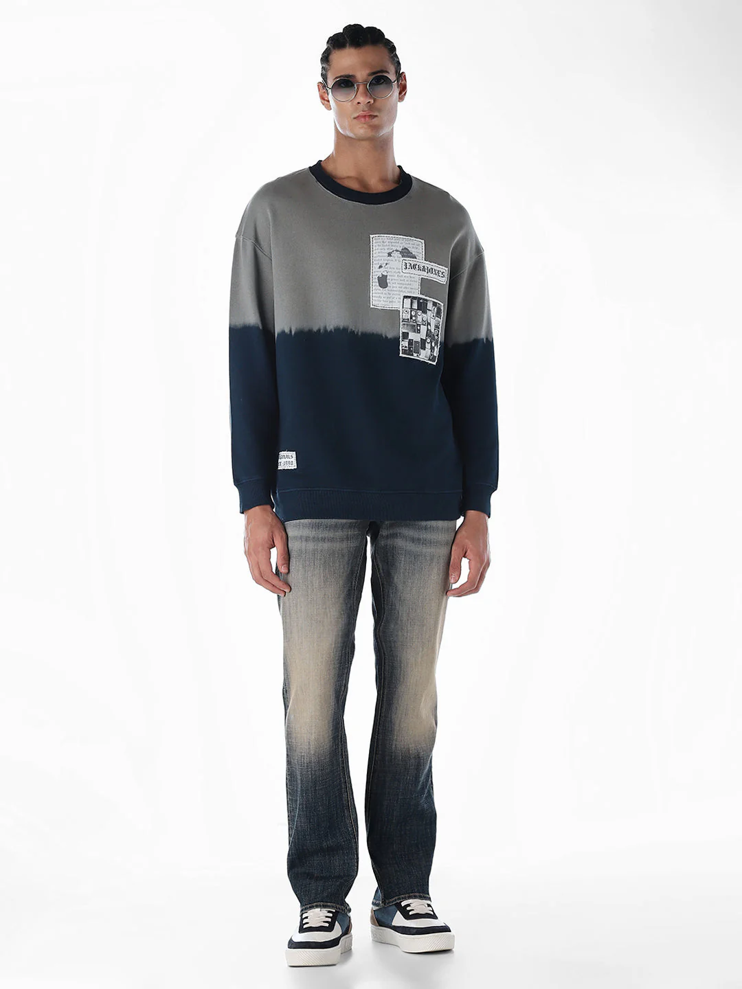 Printed Colourblocked Sweatshirt - Image 6
