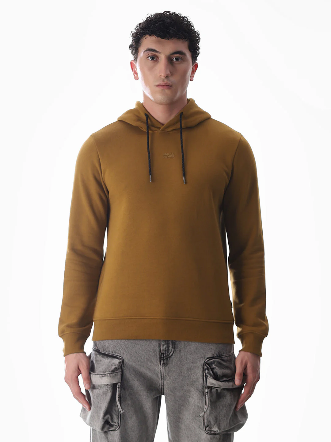 Brown Printed Hooded Sweatshirt - Image 8