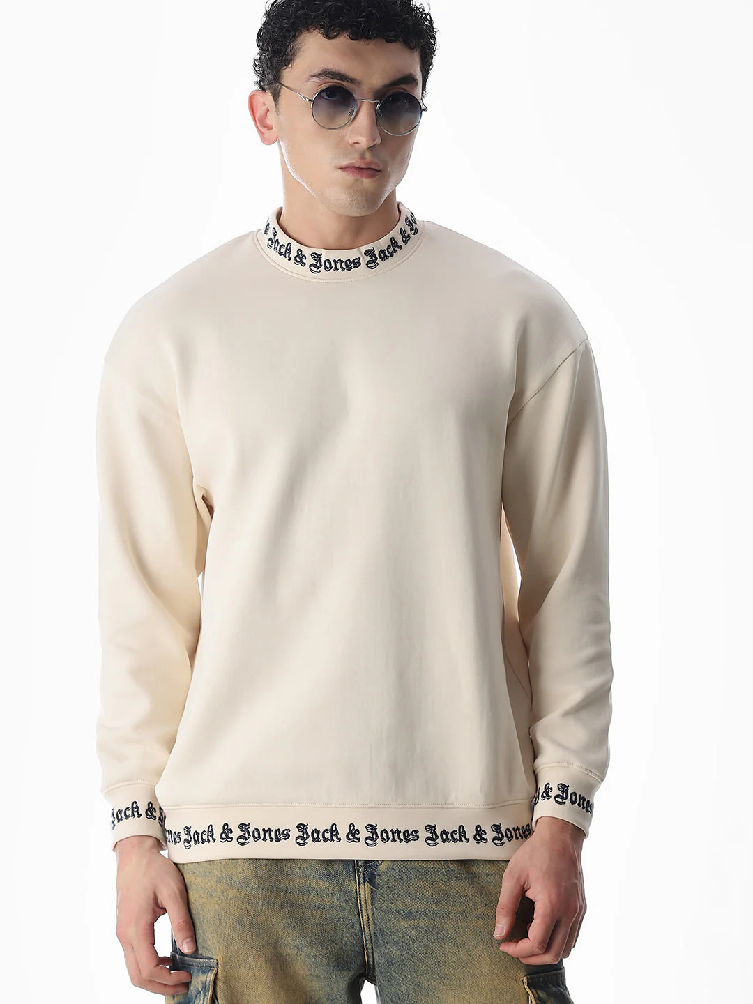 Logo Print Oversized Sweatshirt