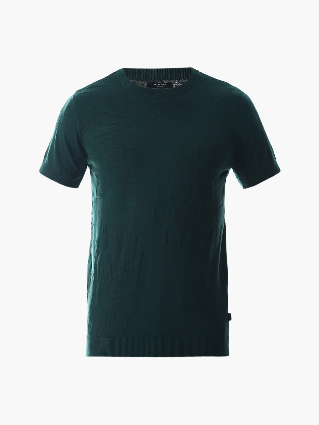 Green Jacquard Knitted T-shirt - Image 7