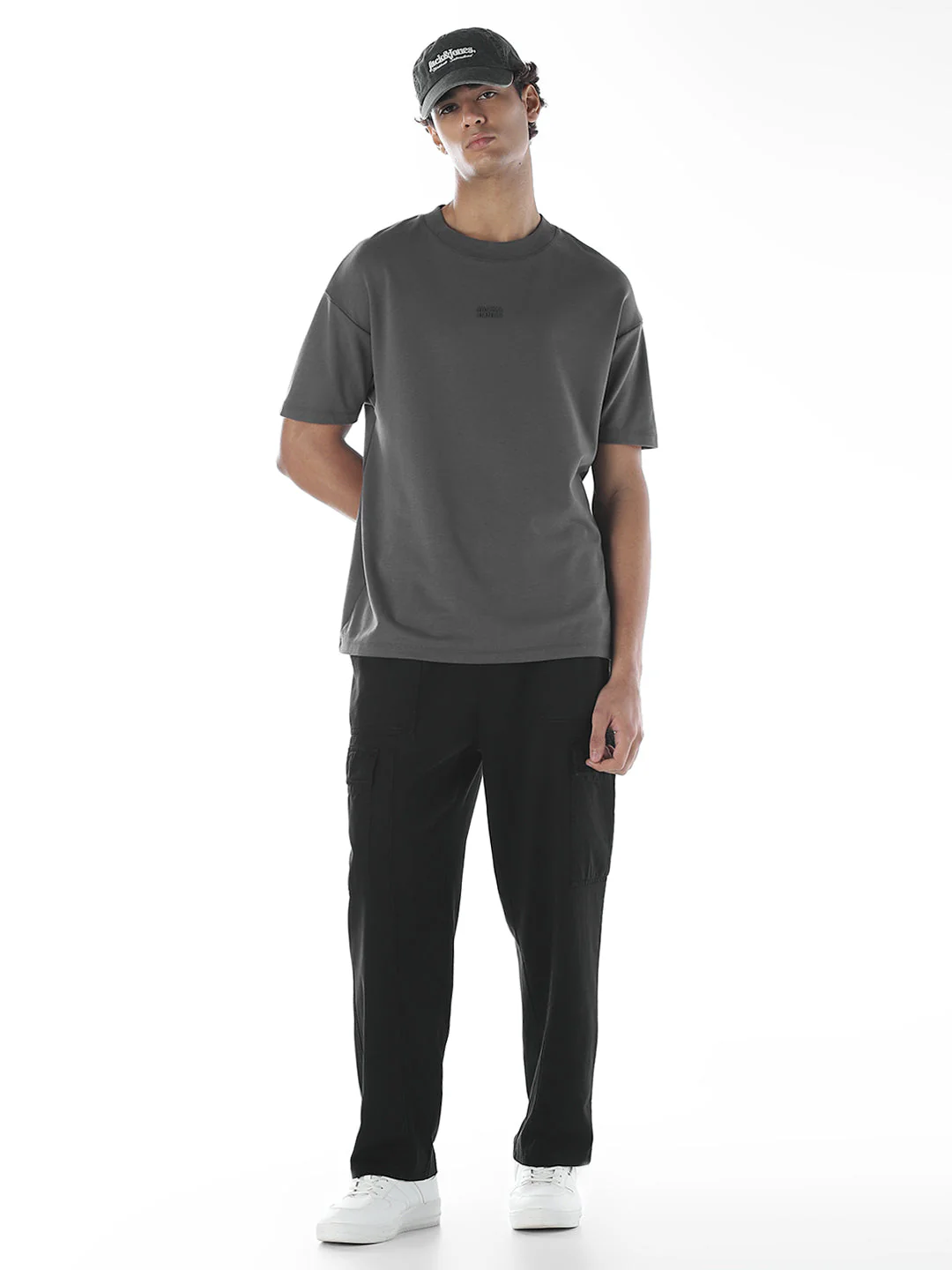 6 Pocket Cargo Sweatpants - Black - Image 5