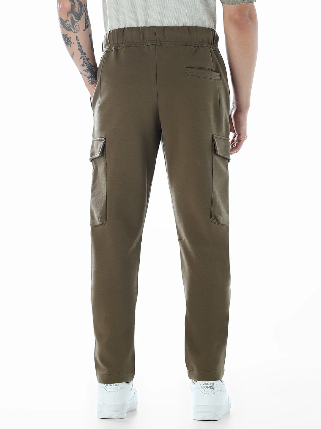 6 Pocket Loose Fit Sweatpants - Green - Image 3