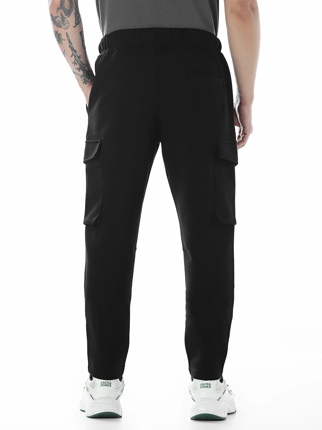 6 Pocket Loose Fit Sweatpants - Black - Image 3