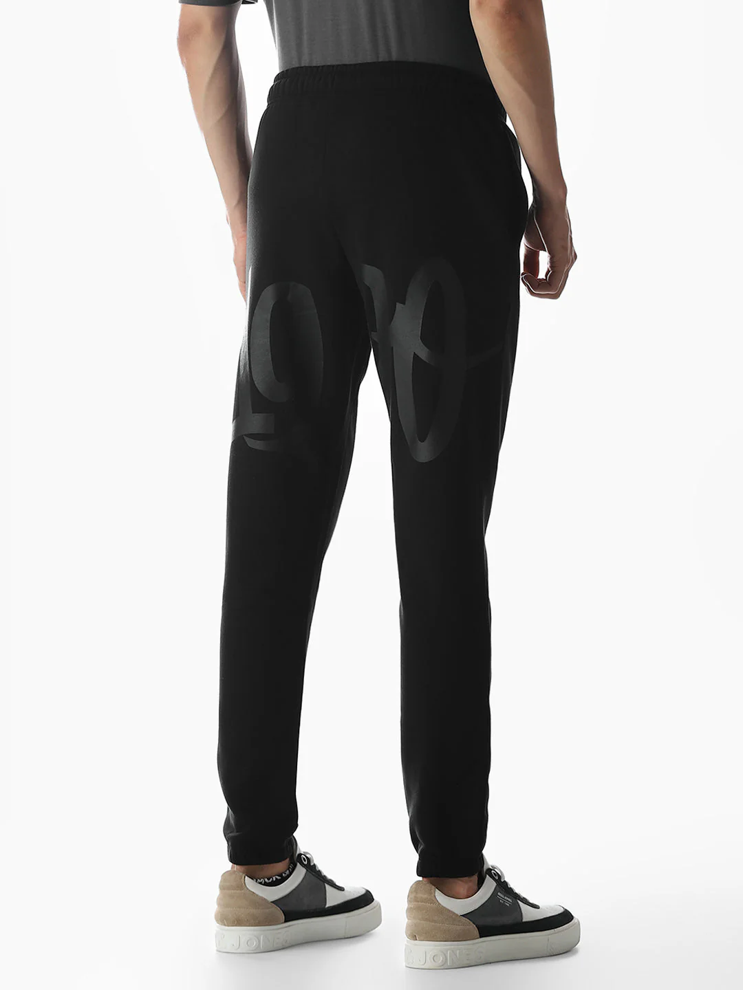 Black Typographic Sweatpants - Image 3
