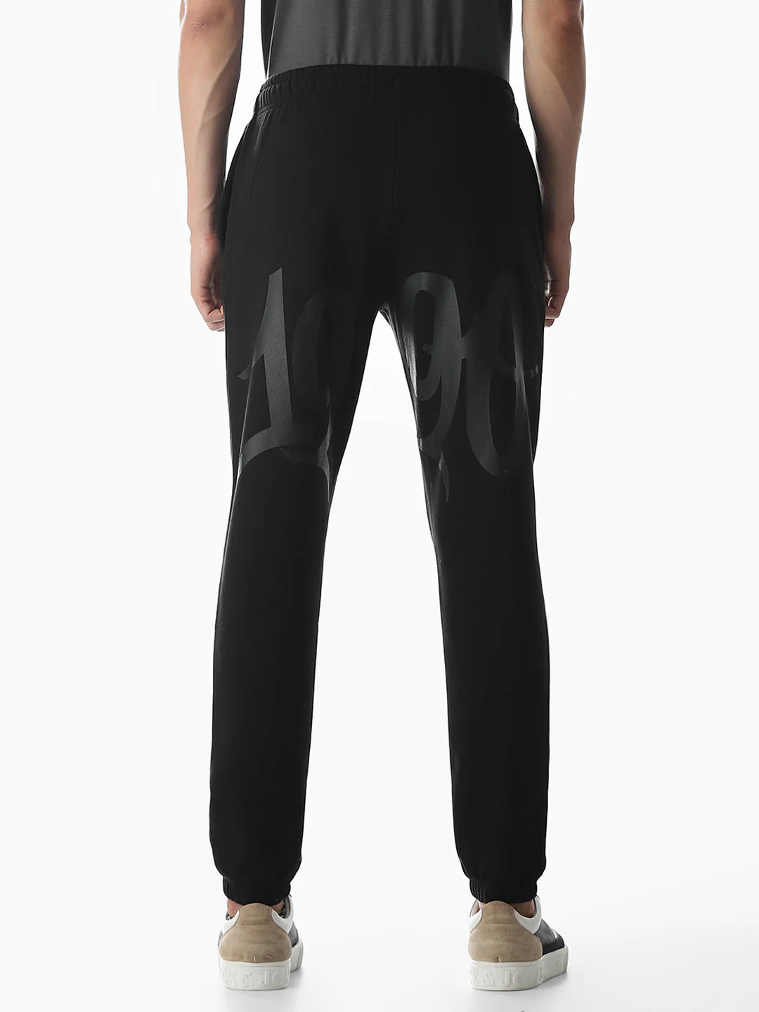 Black Typographic Sweatpants - Image 9