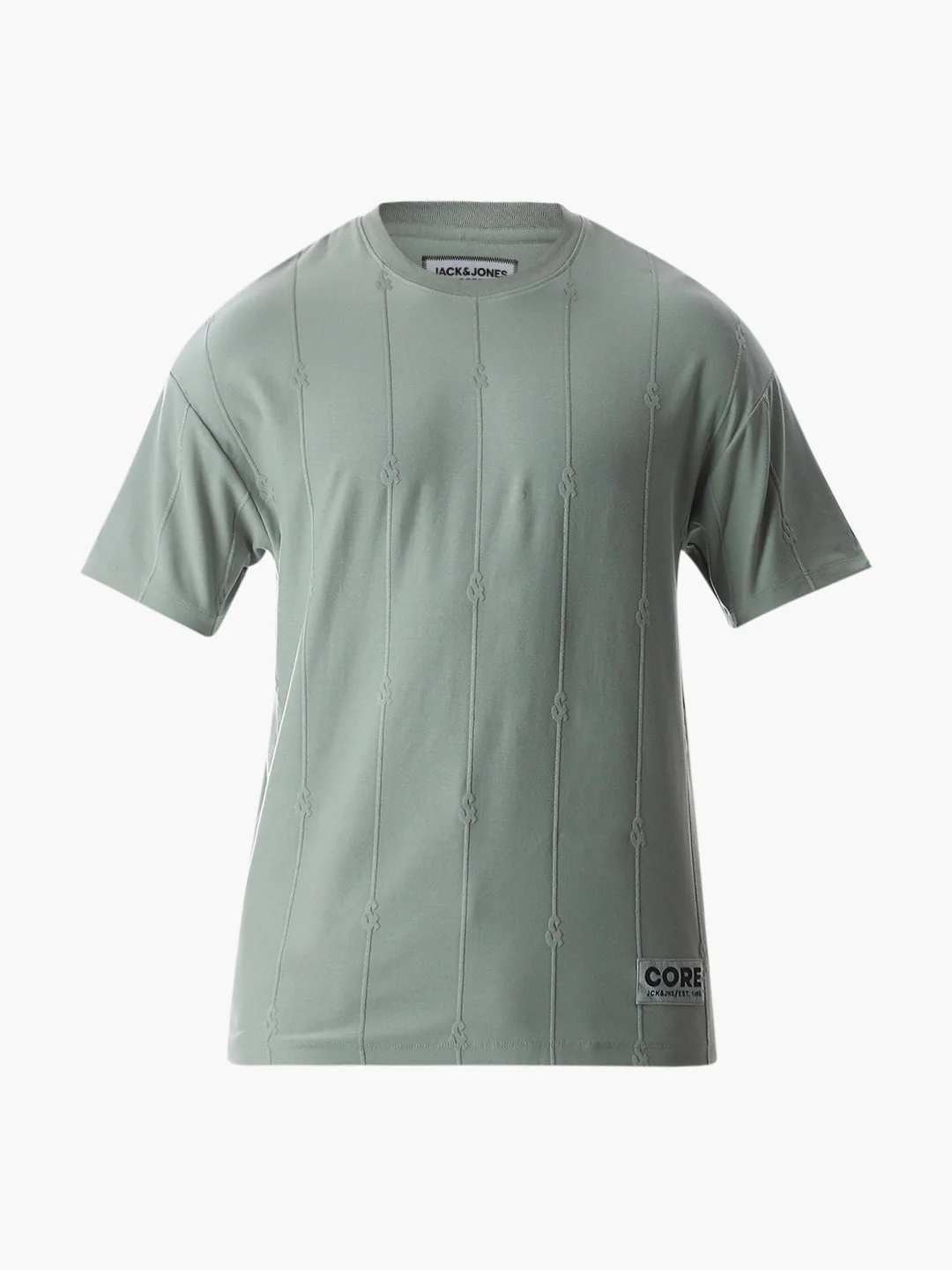 Jacquard Drop Shoulder T-shirt - Image 7