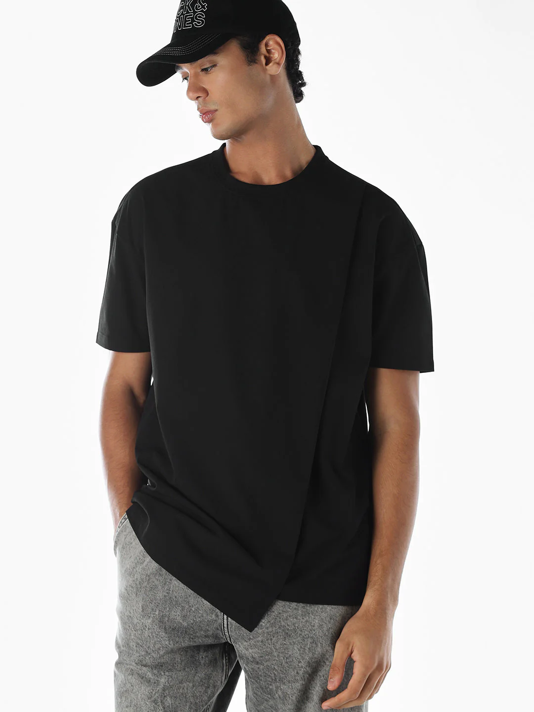 Asymmetric Cotton Oversized T-Shirt