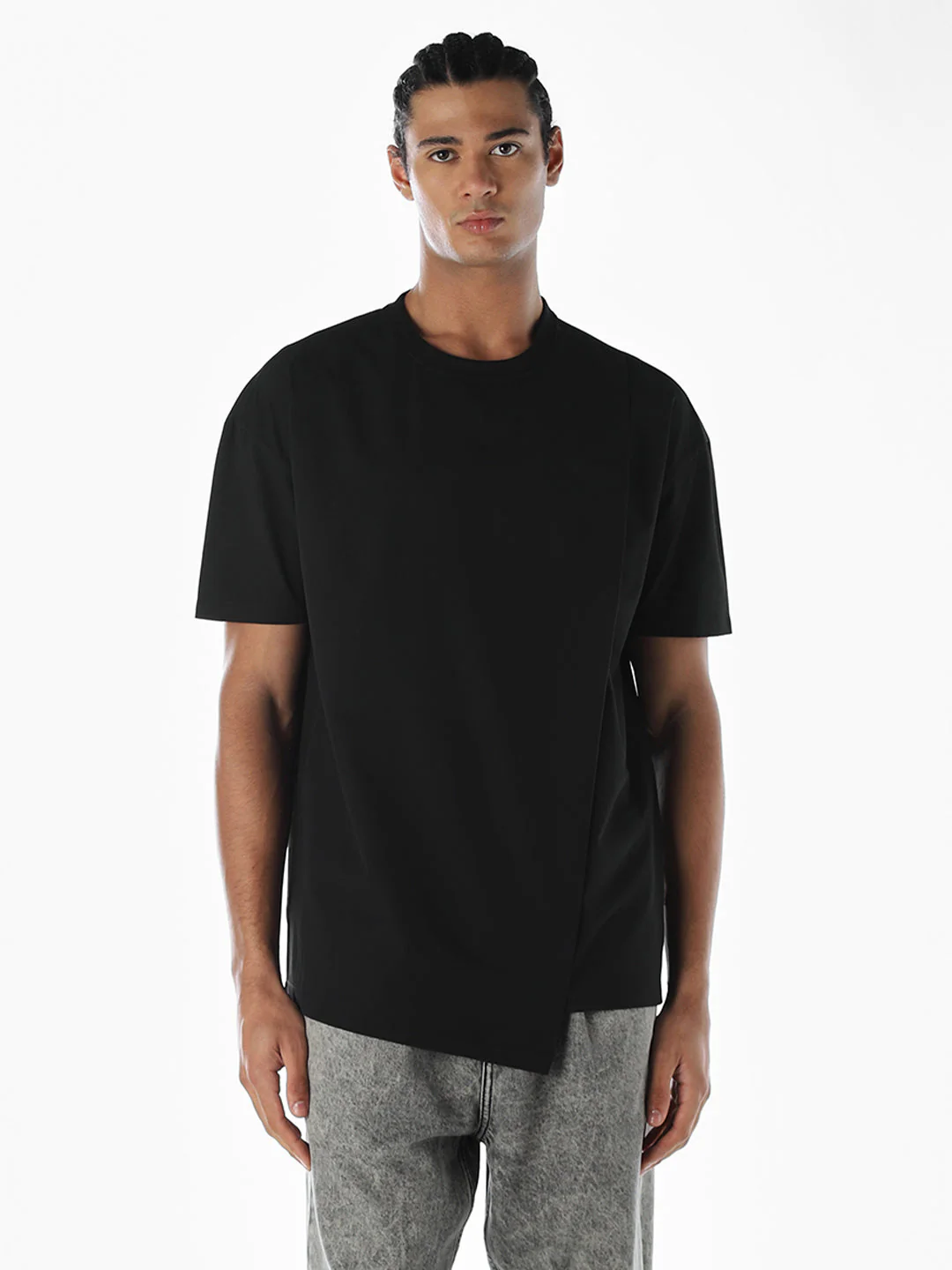 Asymmetric Cotton Oversized T-Shirt - Image 2