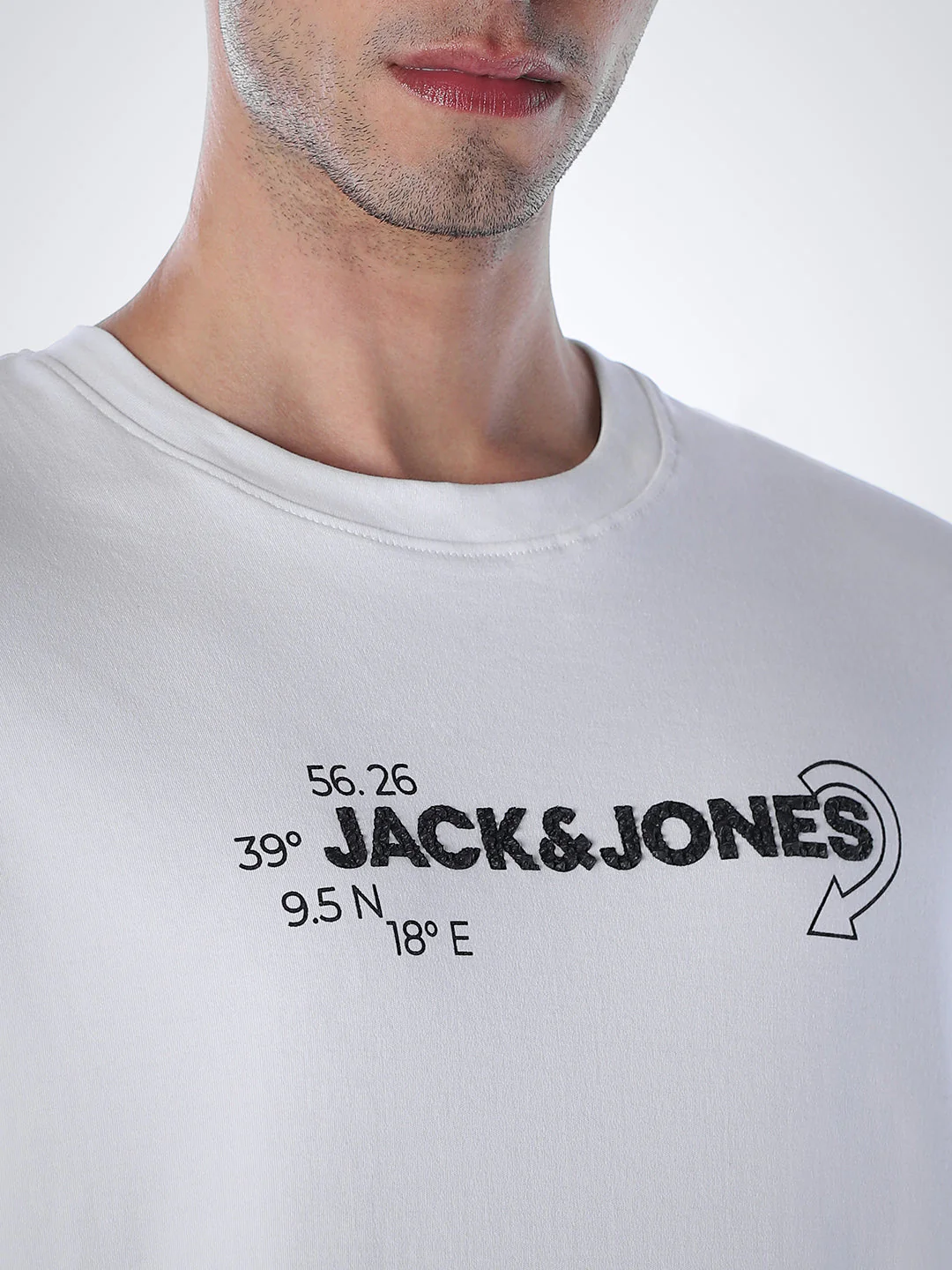 Printed Oversized T-shirt - White - Image 5