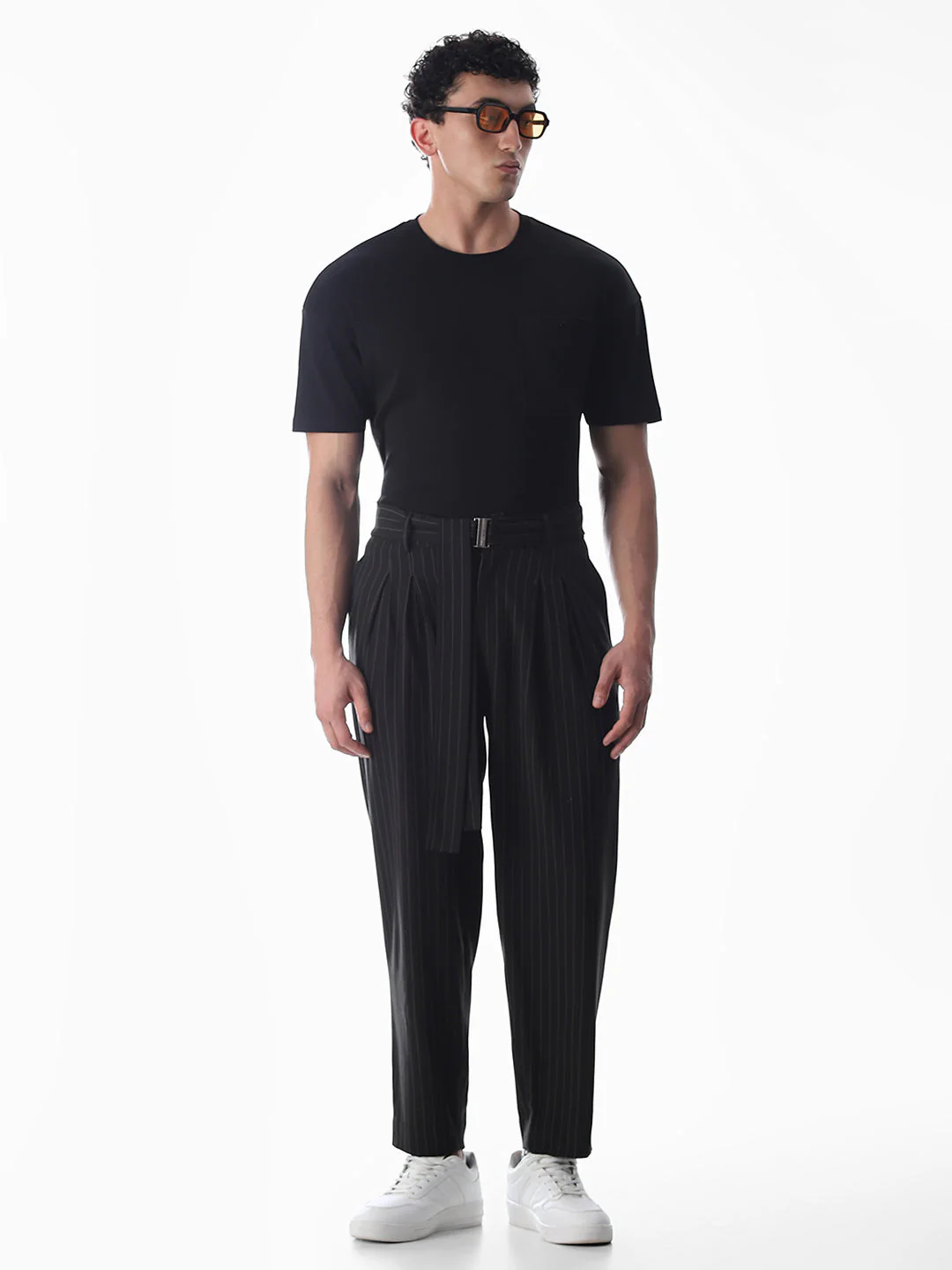 Black Cotton Oversized T-shirt - Image 6