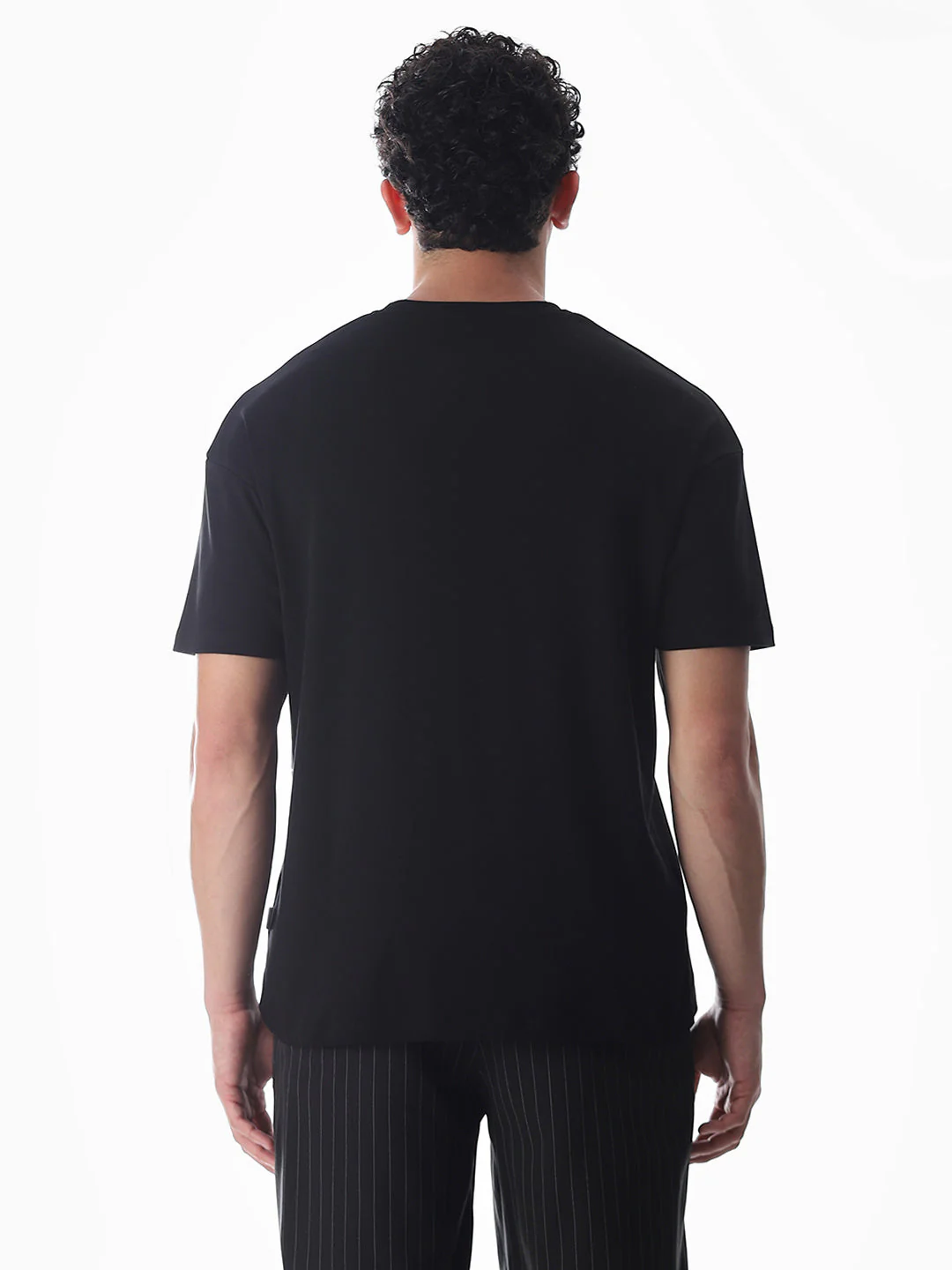 Black Cotton Oversized T-shirt - Image 9