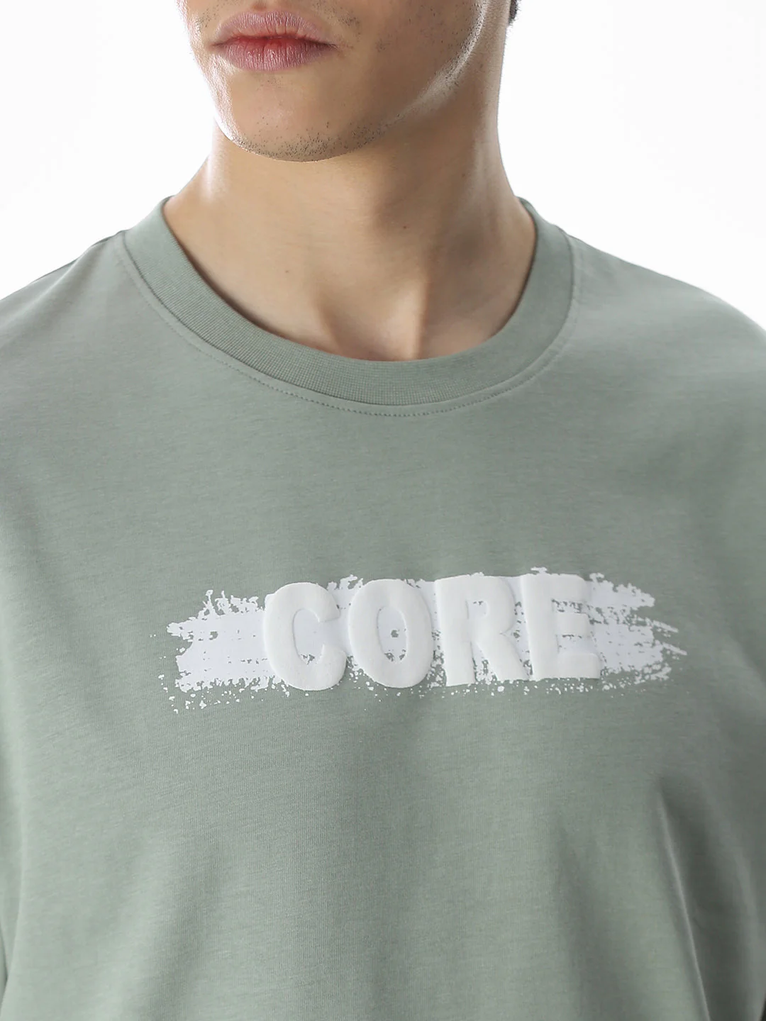 Green Logo Print Oversized T-shirt - Image 5