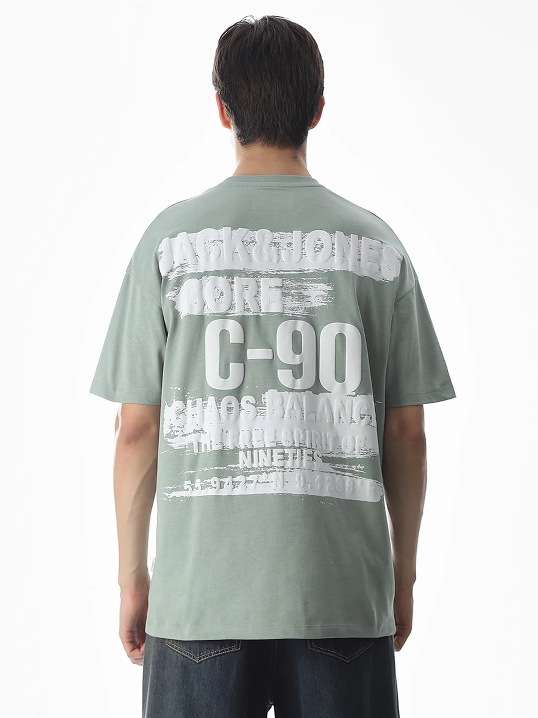 Green Logo Print Oversized T-shirt - Image 9