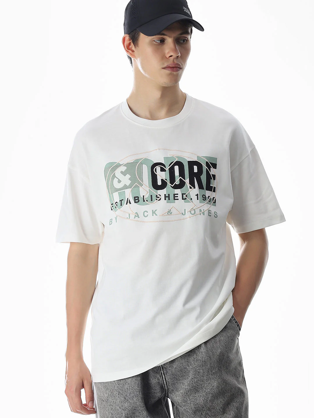 Green Embroidered Logo T-shirt