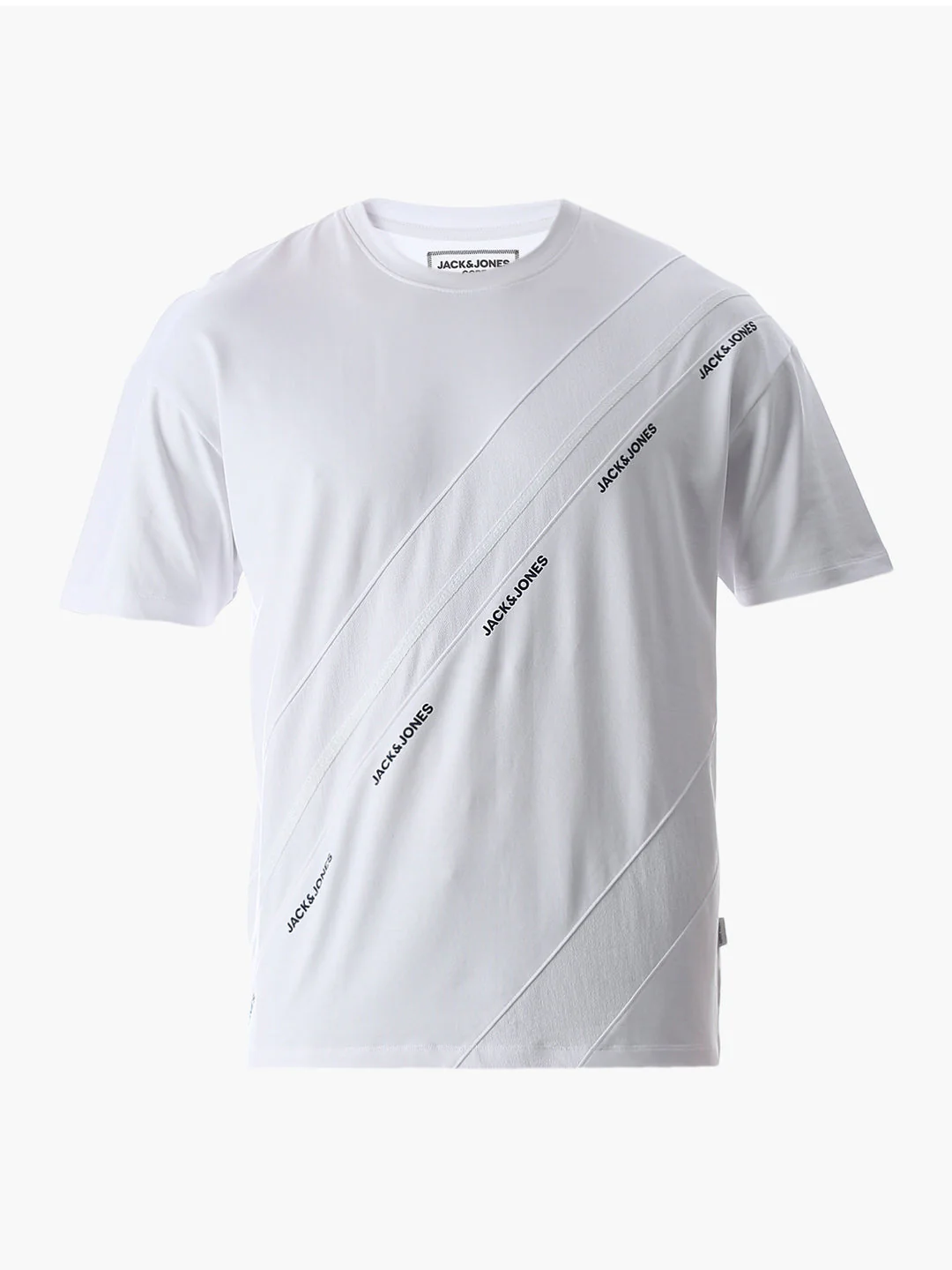 White Logo Print Oversized T-shirt - Image 7