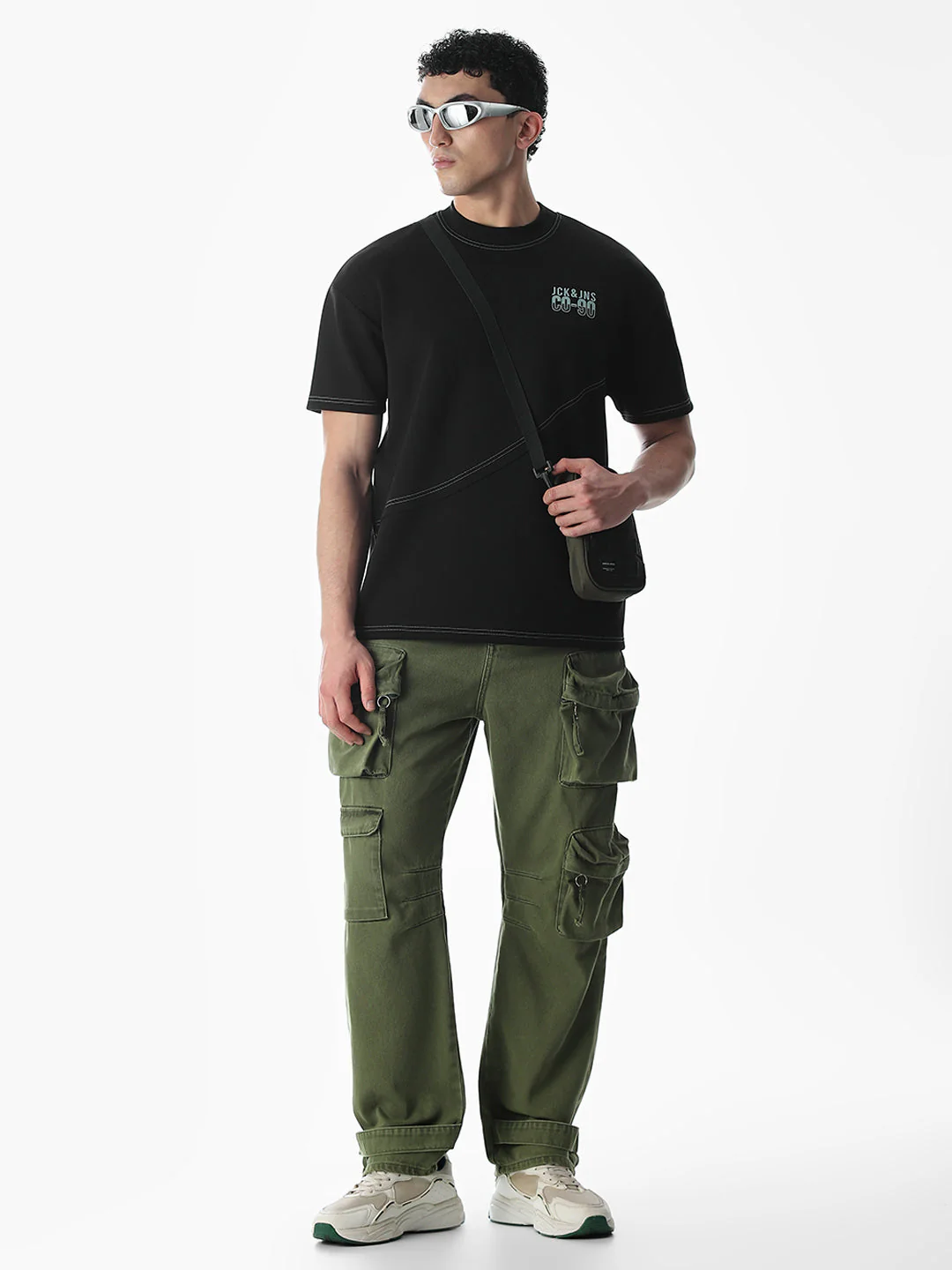 Contrast Stitch Boxy Fit T-shirt - Image 6