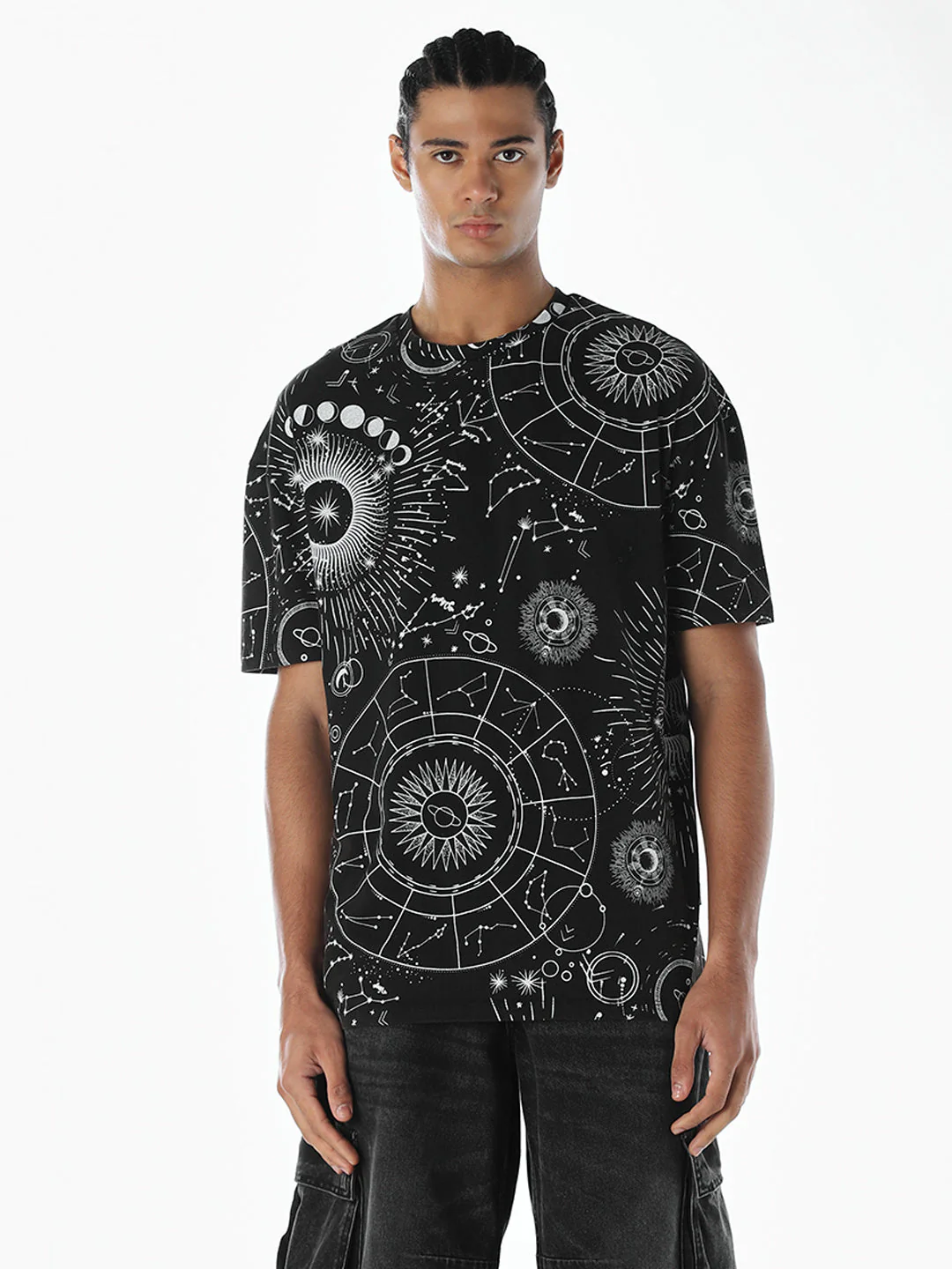 Printed Cotton Crew Neck T-shirt - Image 2
