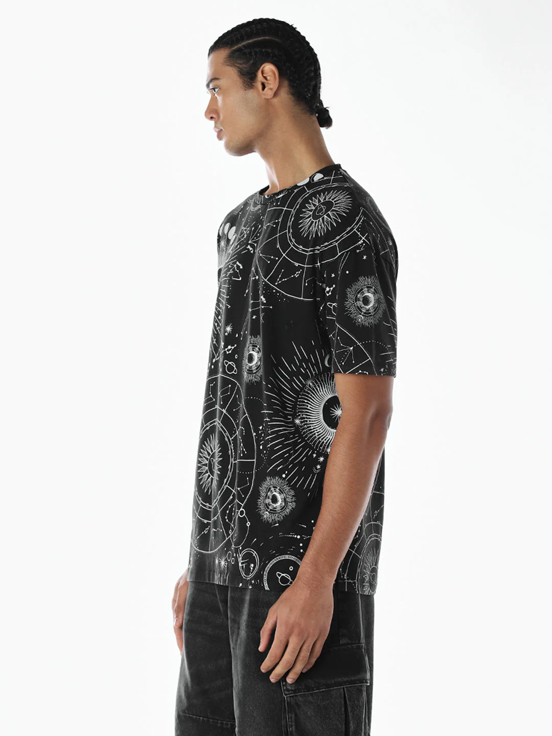 Printed Cotton Crew Neck T-shirt - Image 3